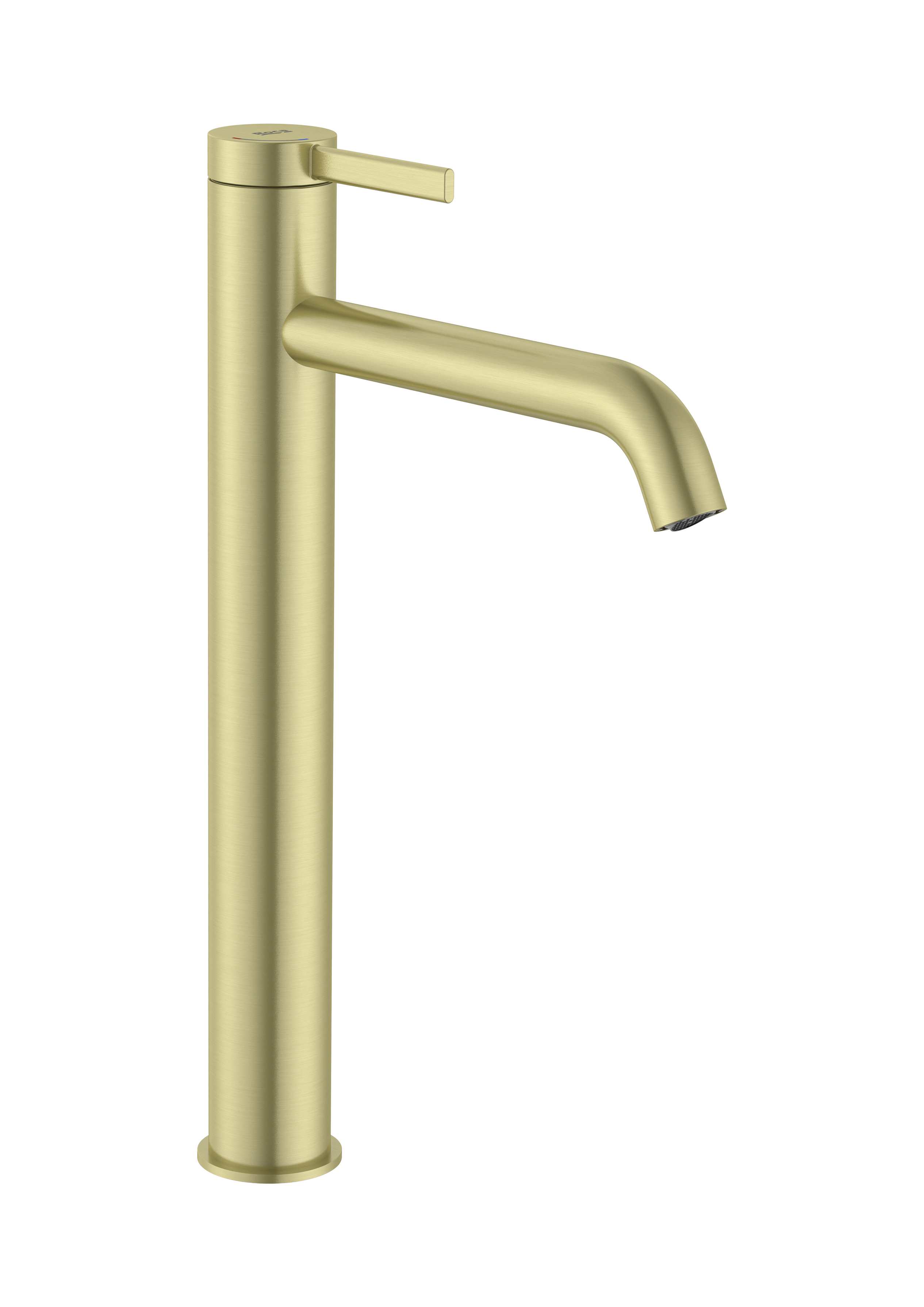 Basin mixer extended height smooth body with click clack waste