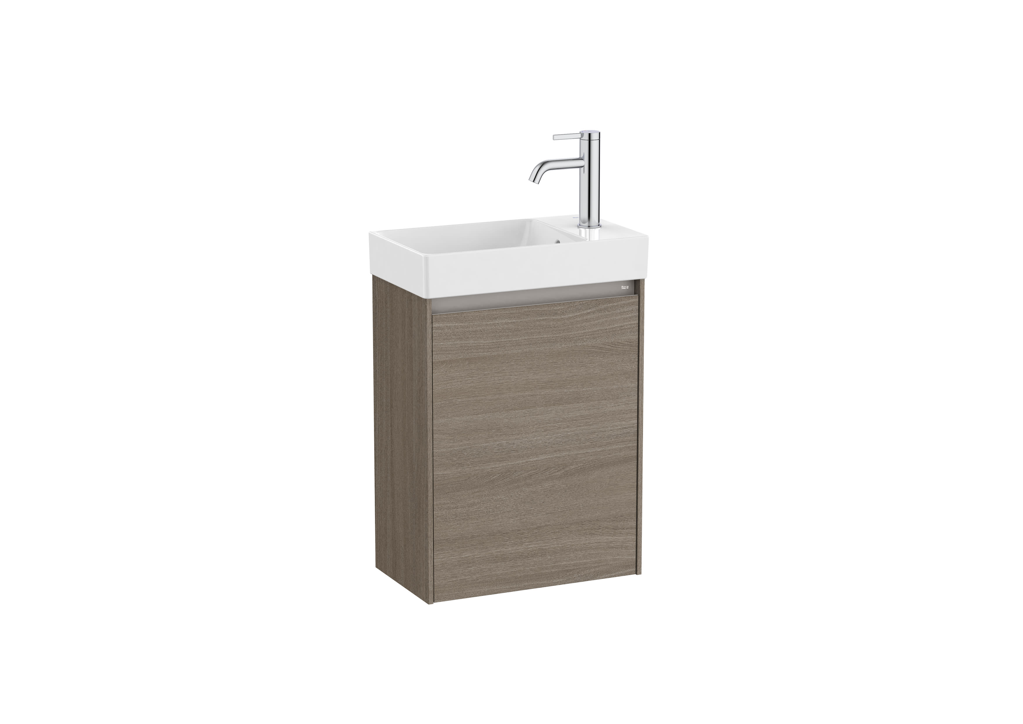 Unik (compact base unit with one door and basin) - Dark Elm