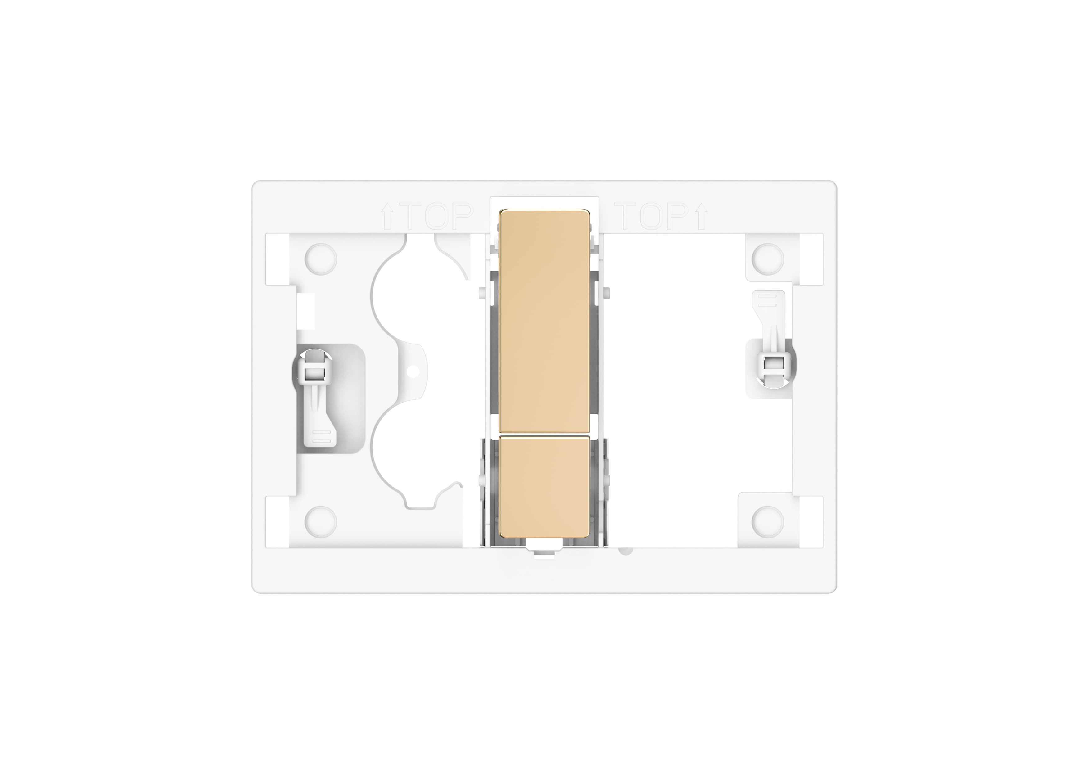 PS4 (DUPLO S) - Dual flush push buttons only. To be combined with PS4 front panel for concealed cistern. Cable technology. No tools required for installation. - Rose Gold
