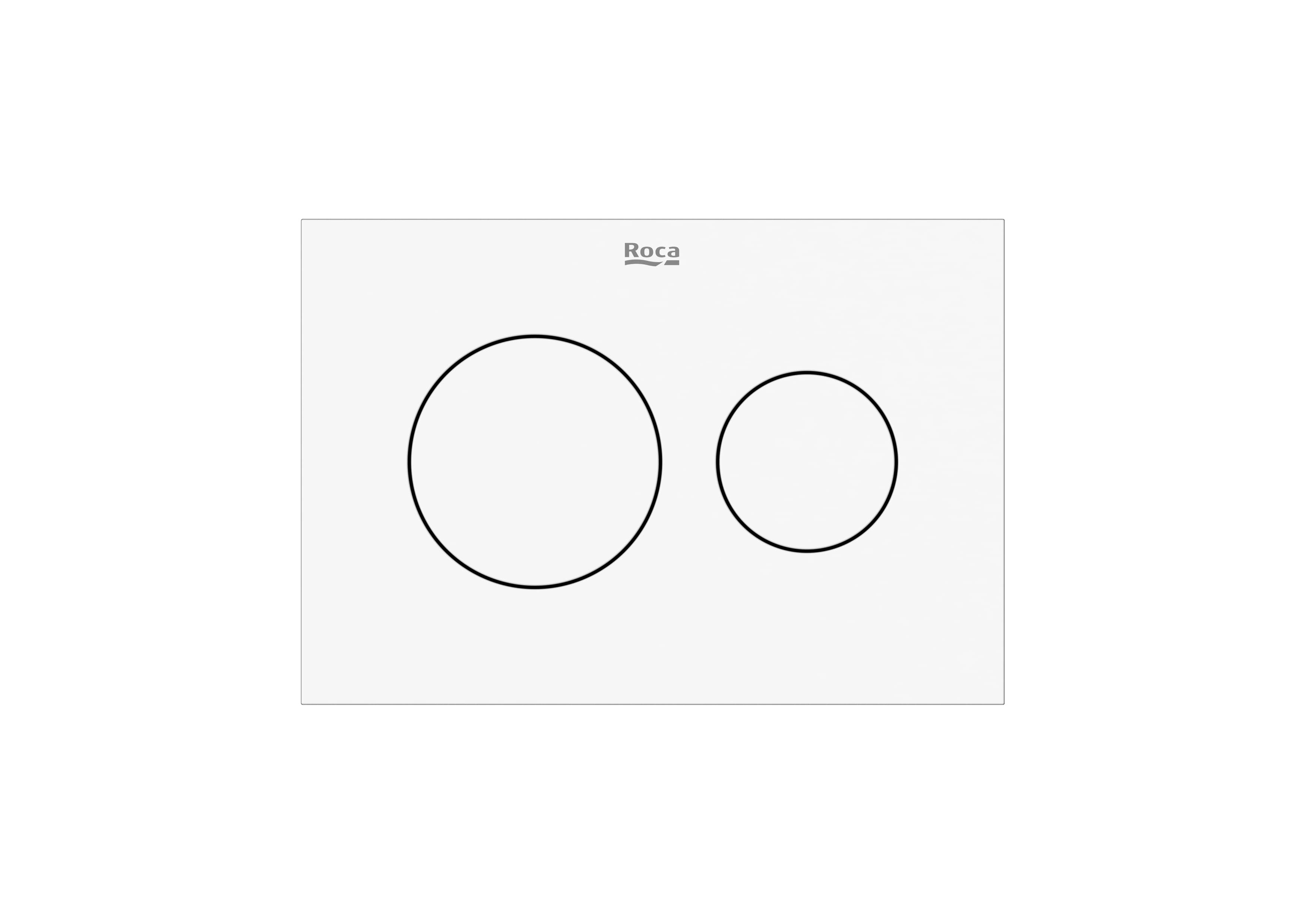 PS3 (DUPLO S) - Dual flush operating plate for concealed cistern. Cable technology. No tools required for installation. - Matt white