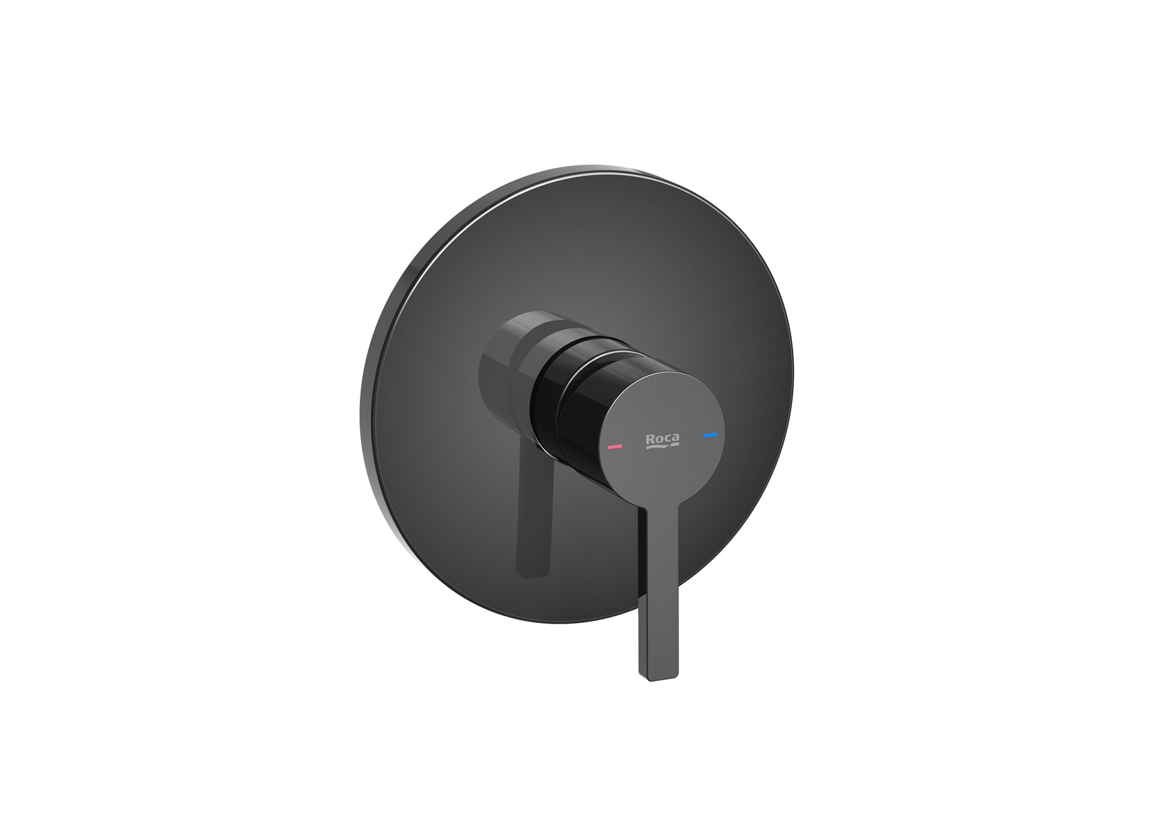 Built-in bath or shower mixer with 1 outlet Required: RocaBox A525869403 - Titanium black