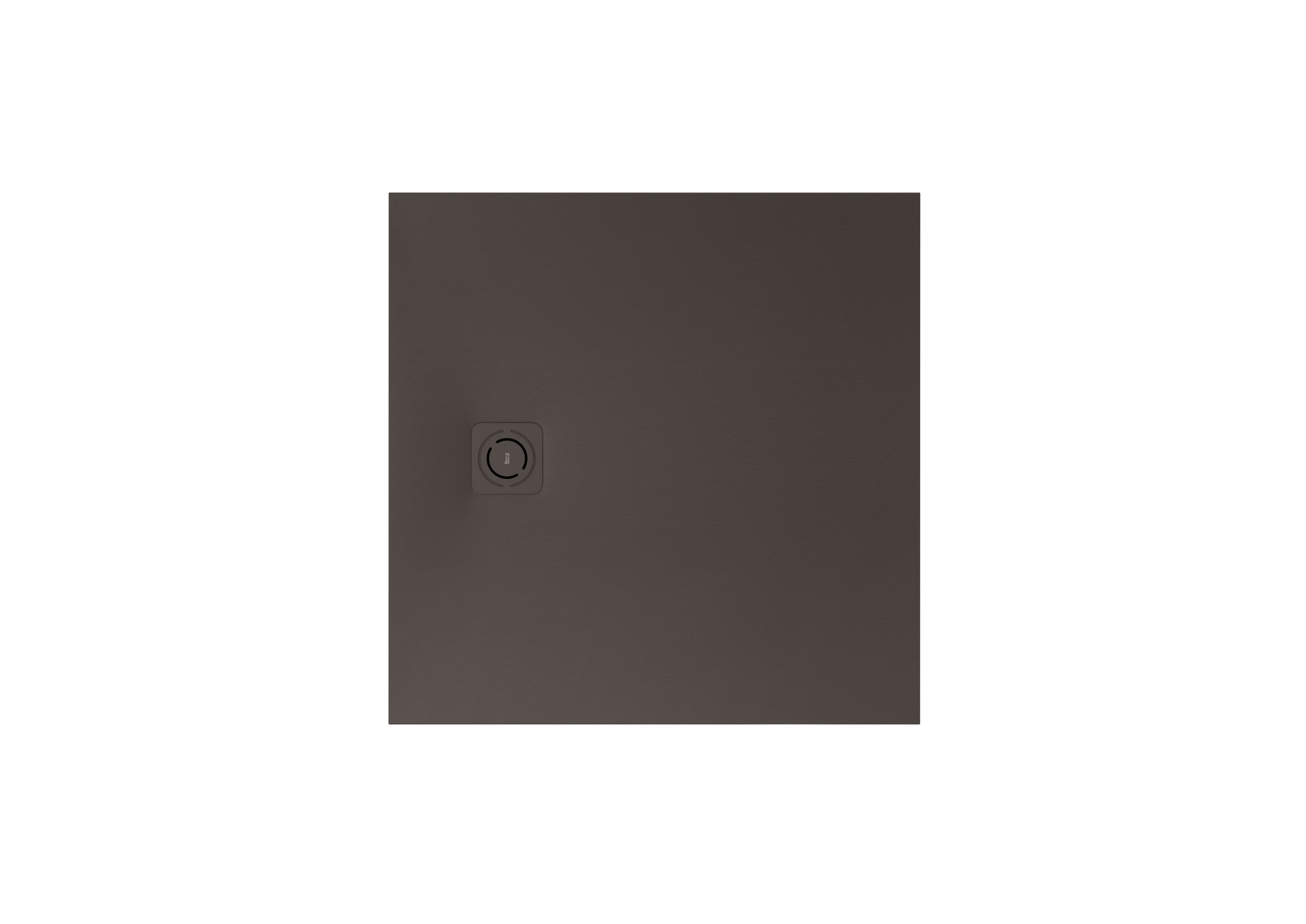 Superslim STONEX® square shower tray without drain - Coffee