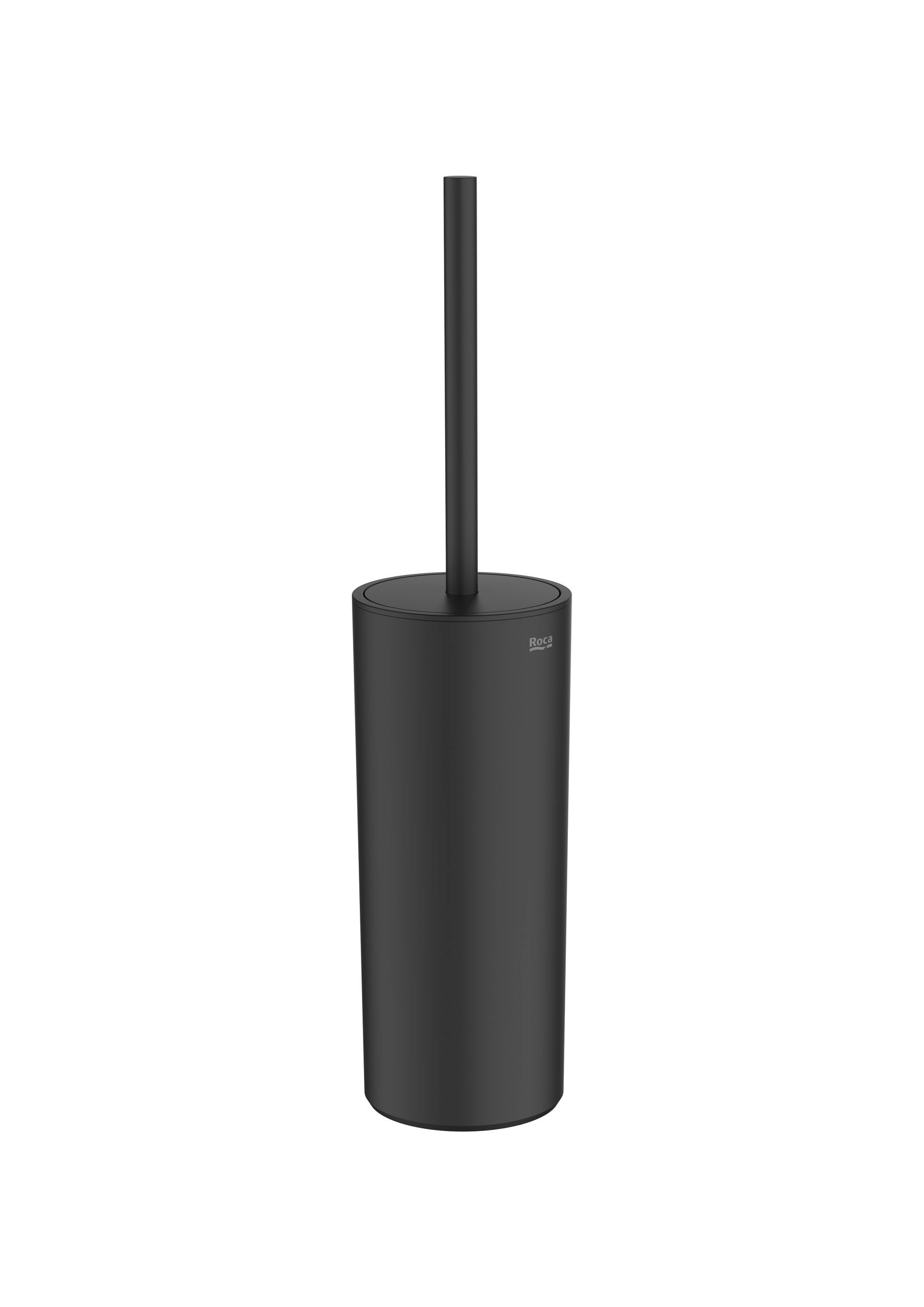 Floorstanding / Wall-hung dual toilet brush holder - Matt Black