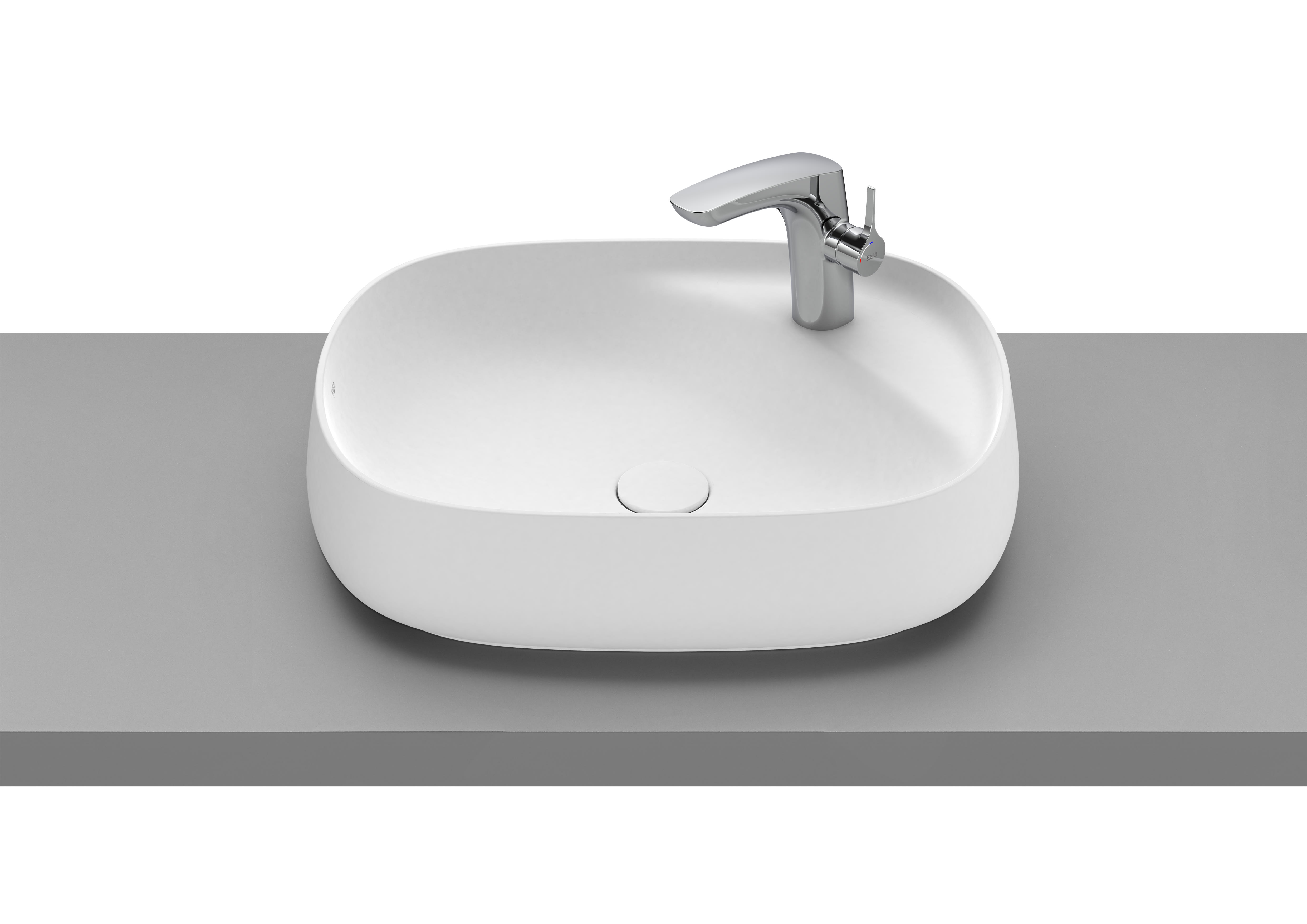Over countertop FINECERAMIC® basin - Matt White
