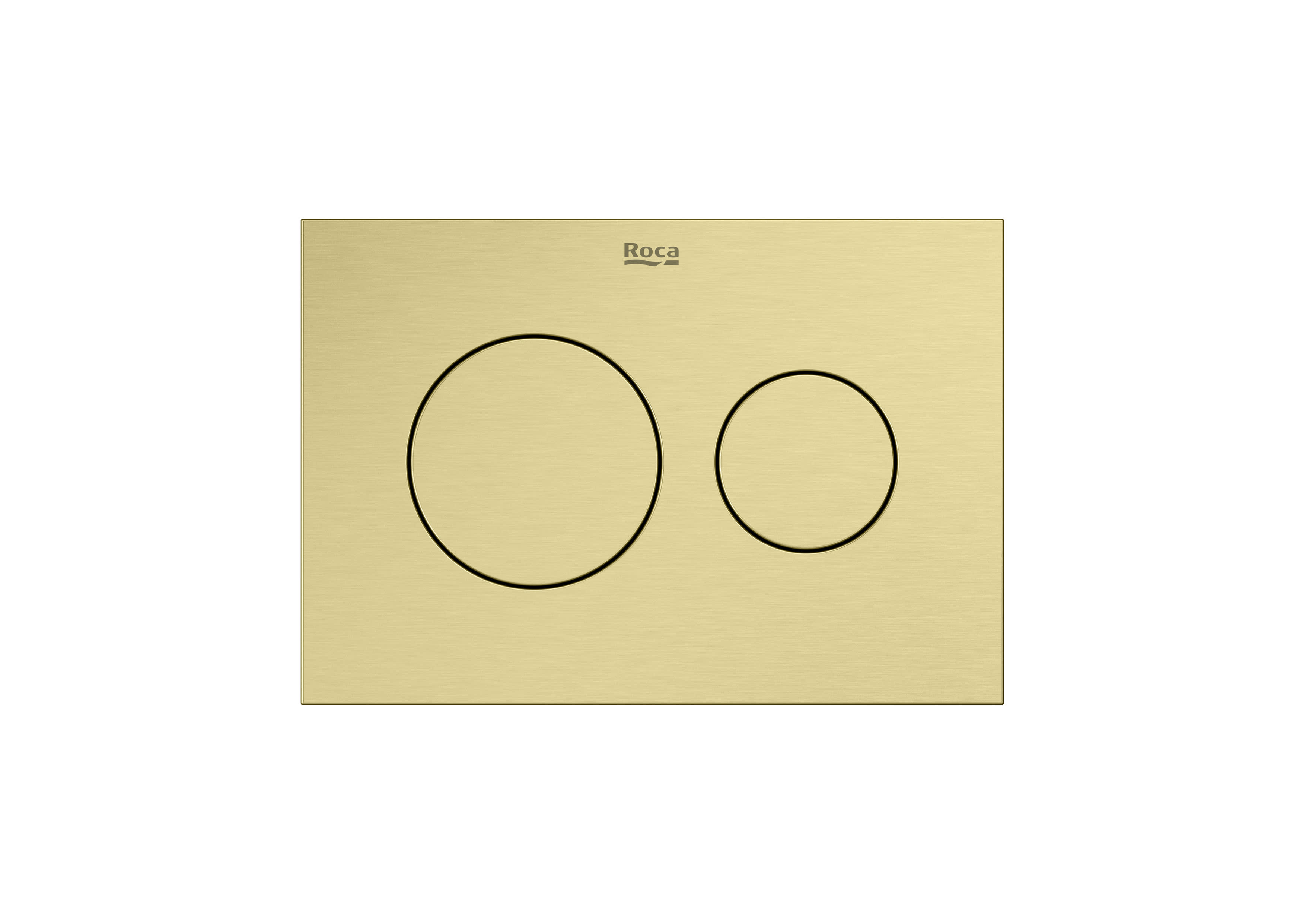 PS3 (DUPLO S) - Dual flush operating plate for concealed cistern. Cable technology. No tools required for installation. - Brushed Brass