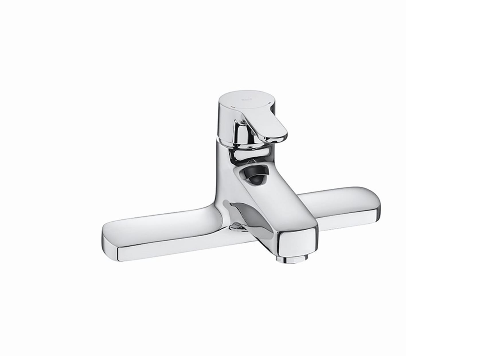Deck-mounted bath filler