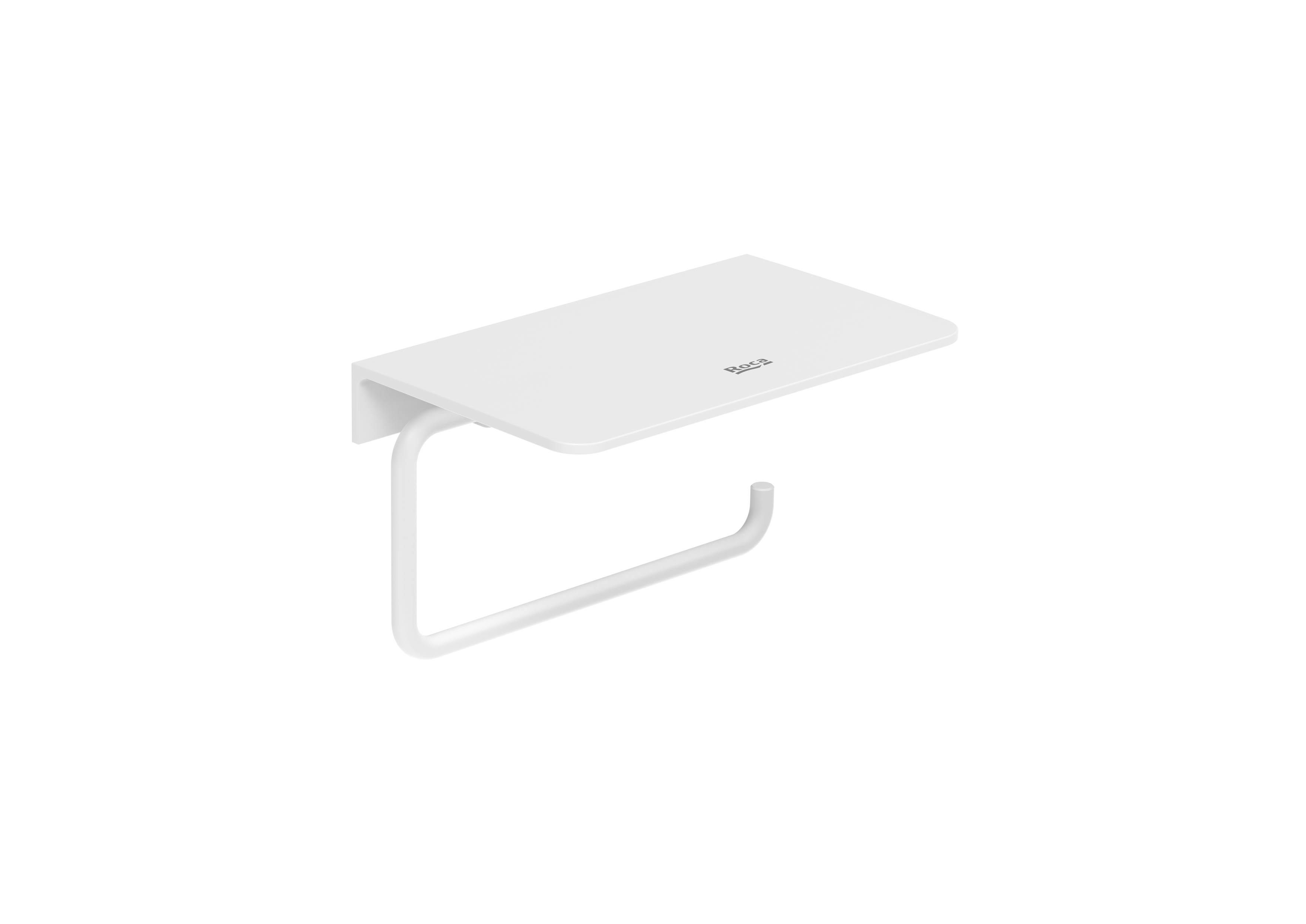 Toilet roll holder without cover - Matt White