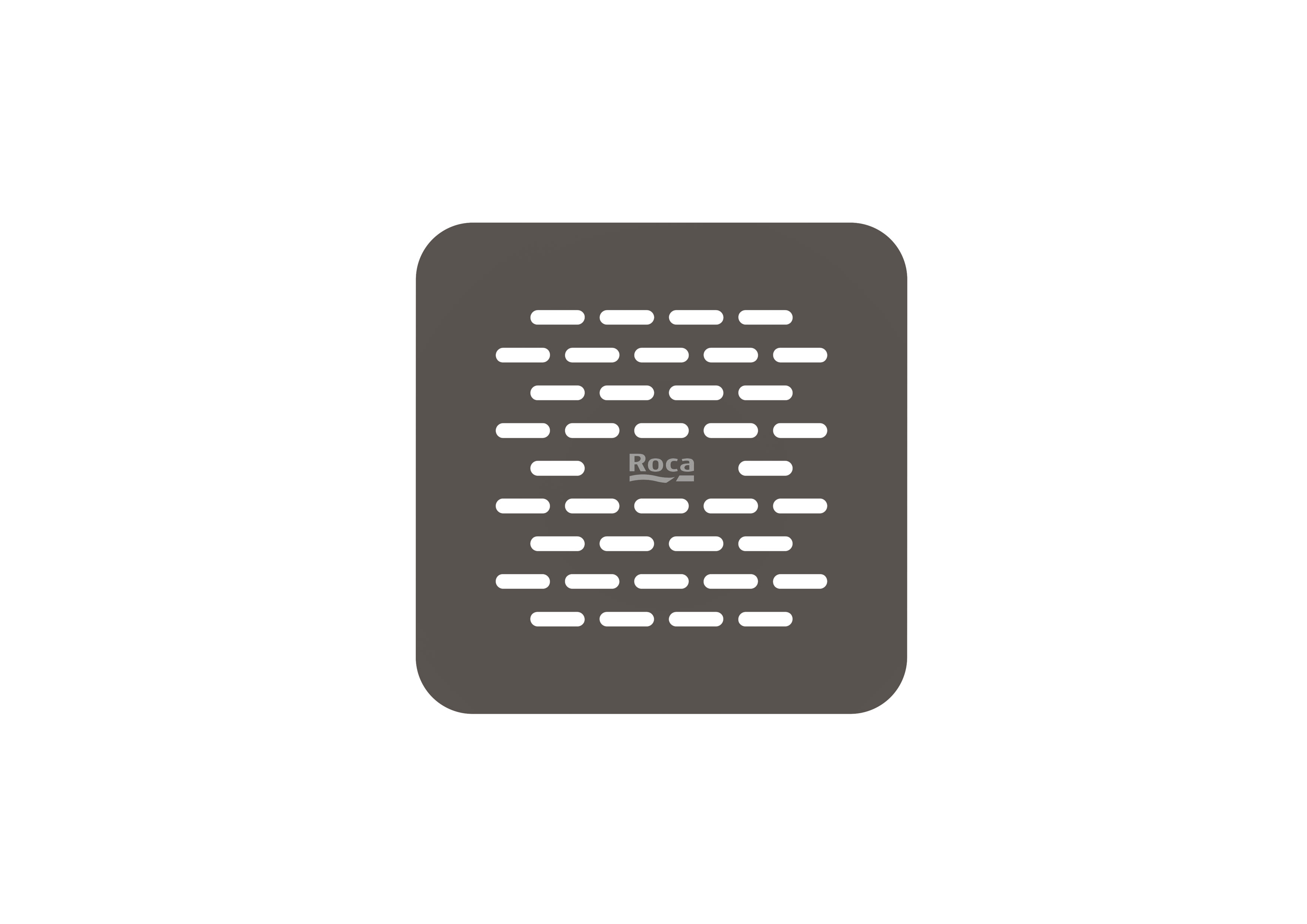 Brick - Stainless steel coloured grid for Terran-N - Coffee