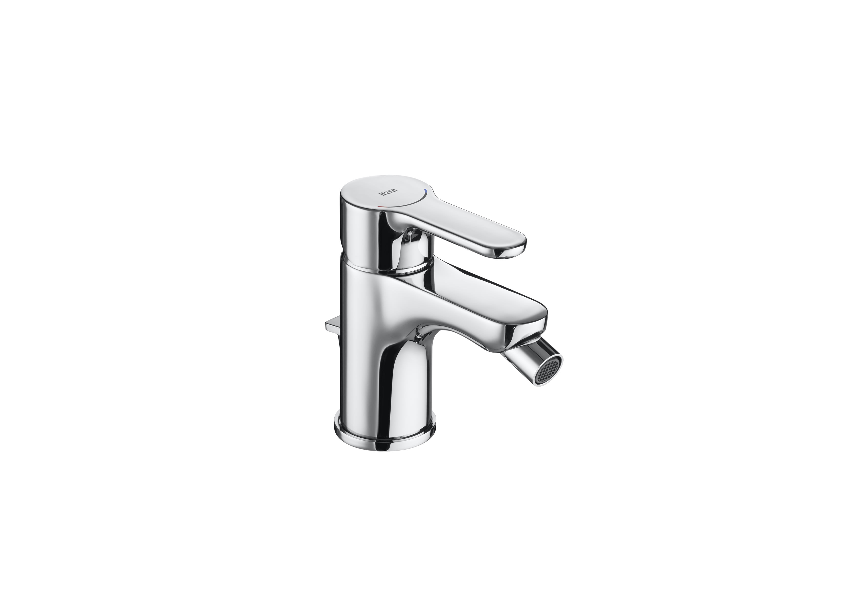 Bidet mixer with pop-up waste