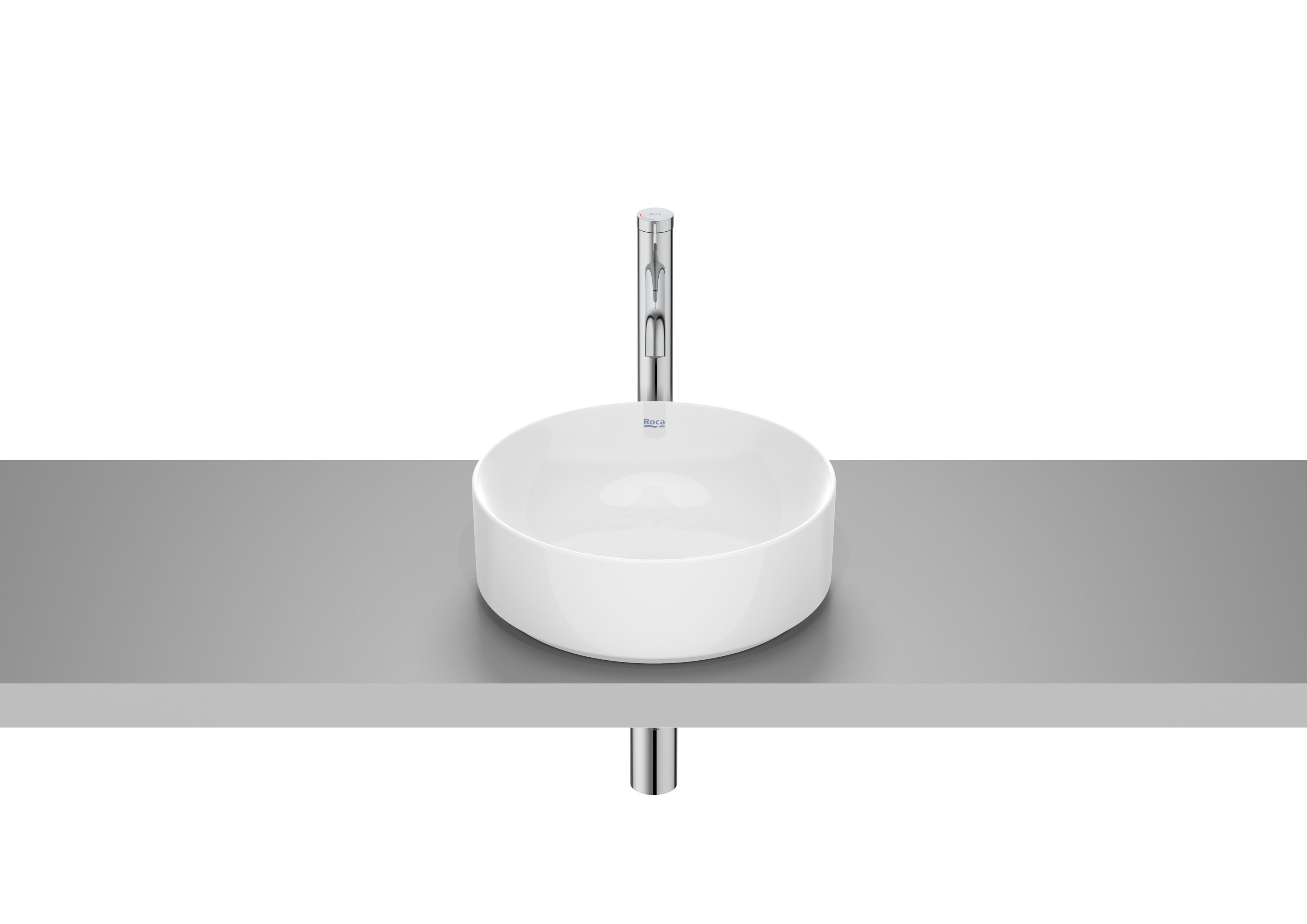Over countertop Fineceramic® basin - White