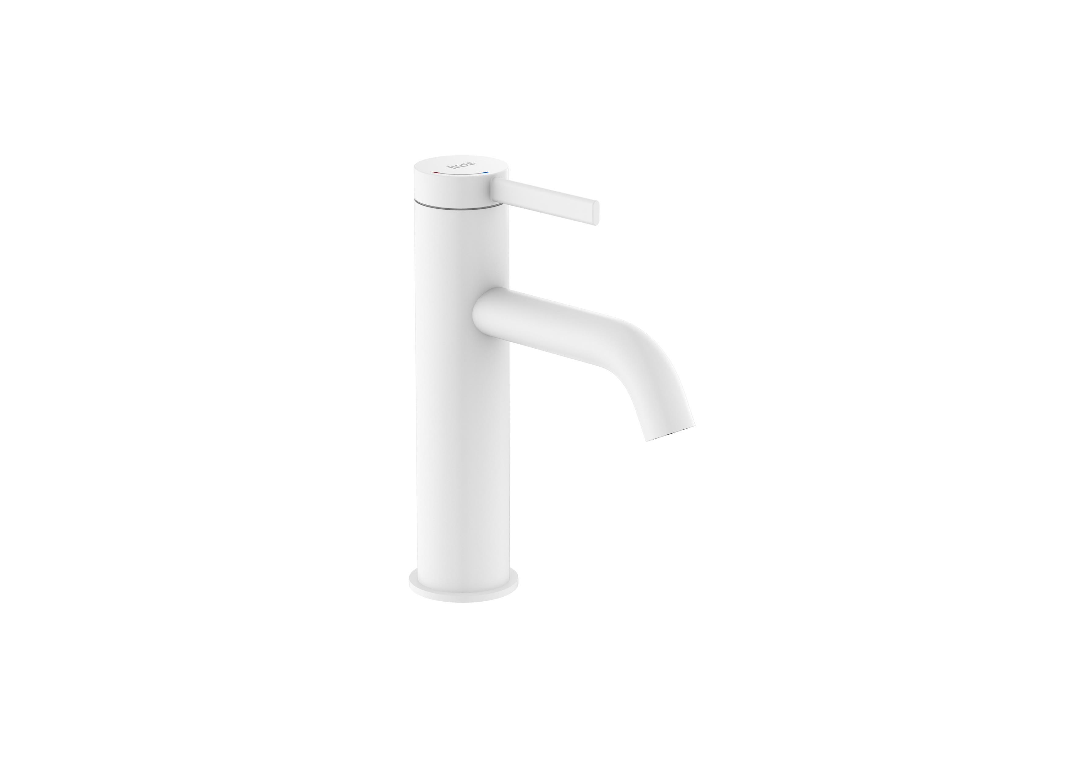 Basin mixer smooth body with click clack waste