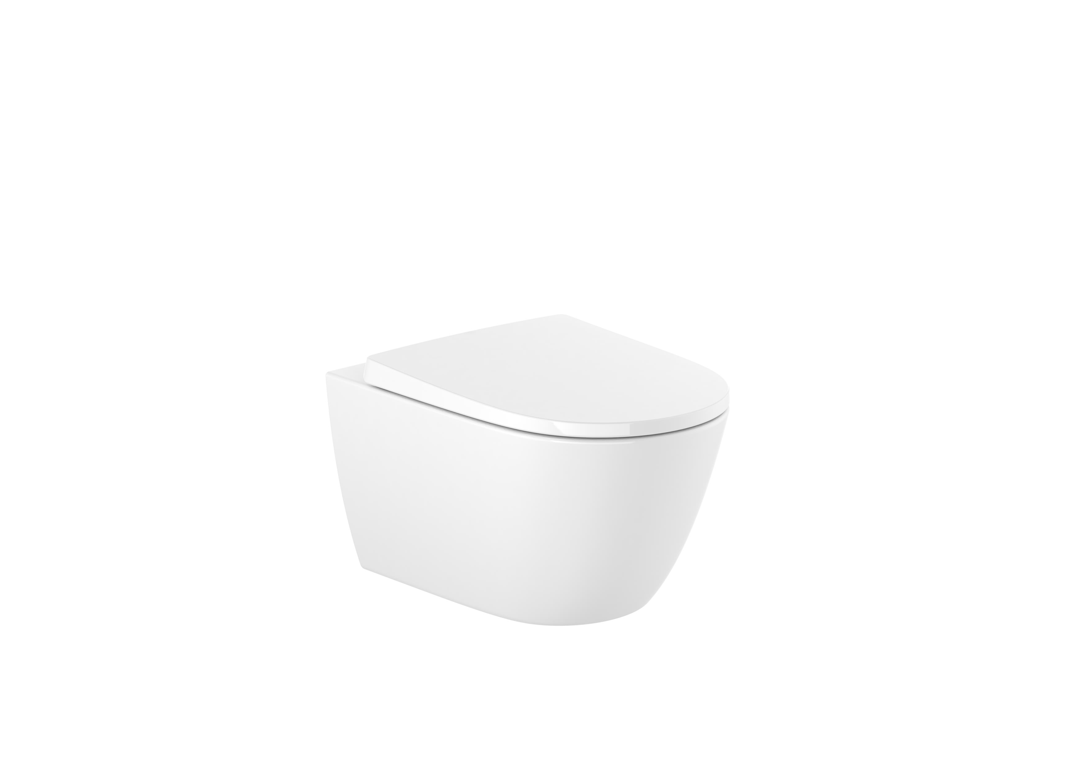 Vitreous china wall-hung Rimless toilet with horizontal outlet - Supraglaze