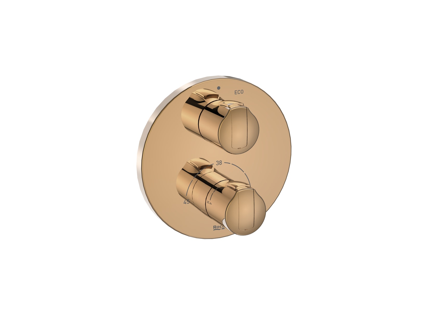 Built-in shower mixer - Rose gold