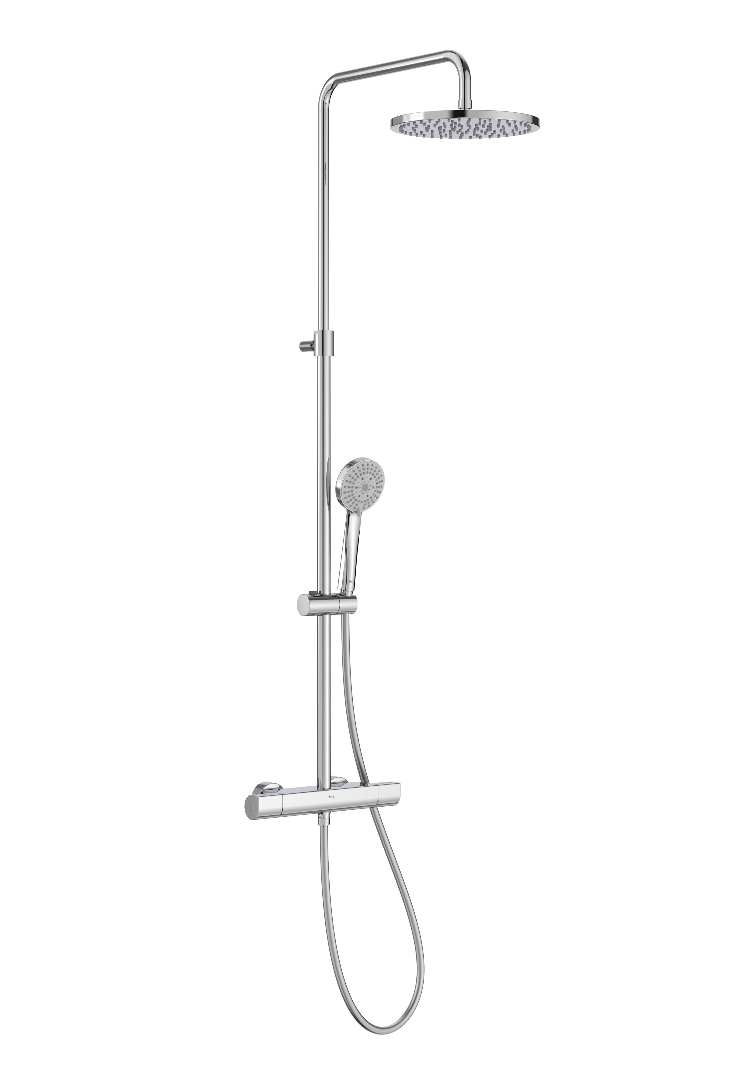 Thermostatic shower column