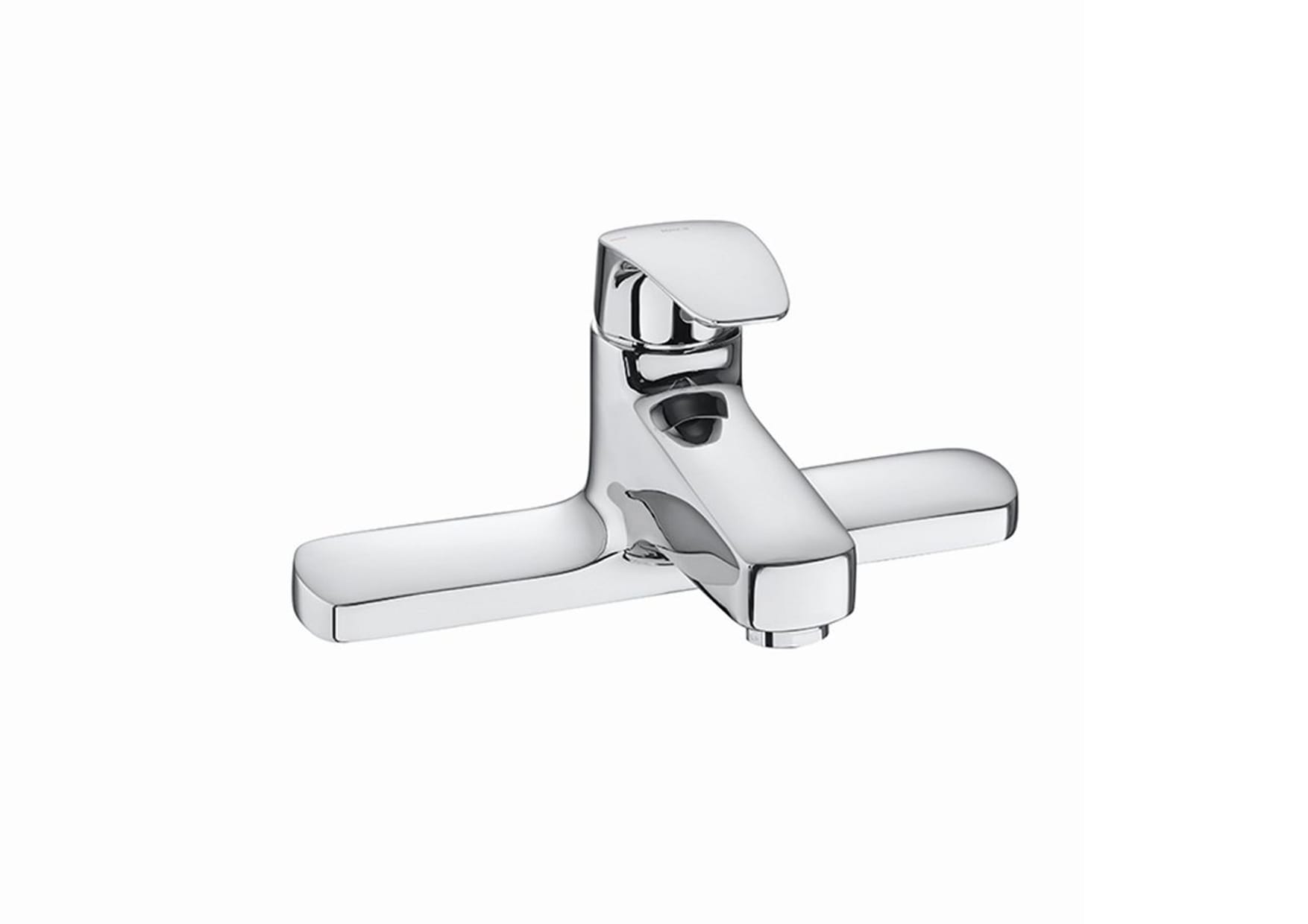 Deck-mounted bath filler