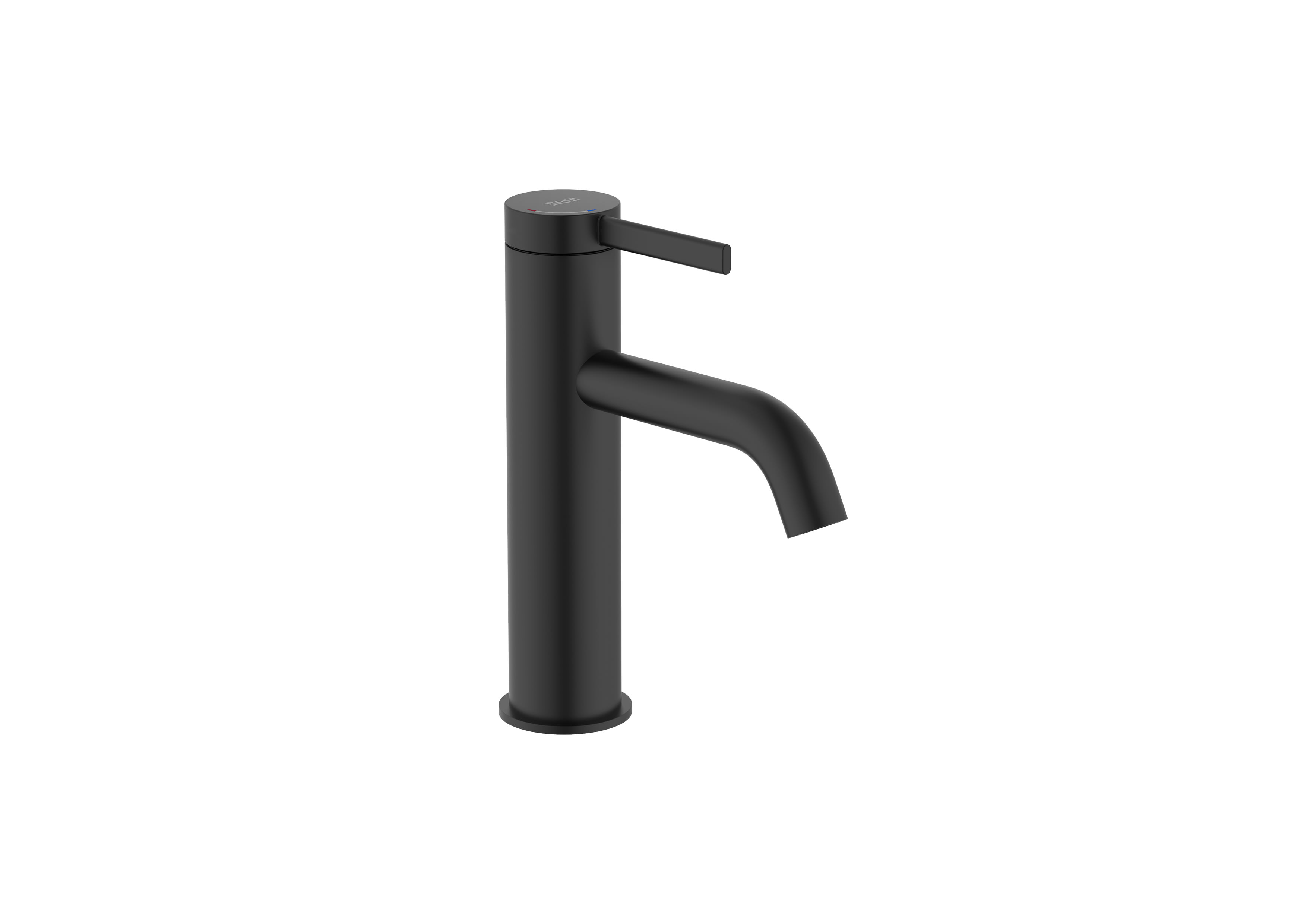 Basin mixer smooth body with click clack waste