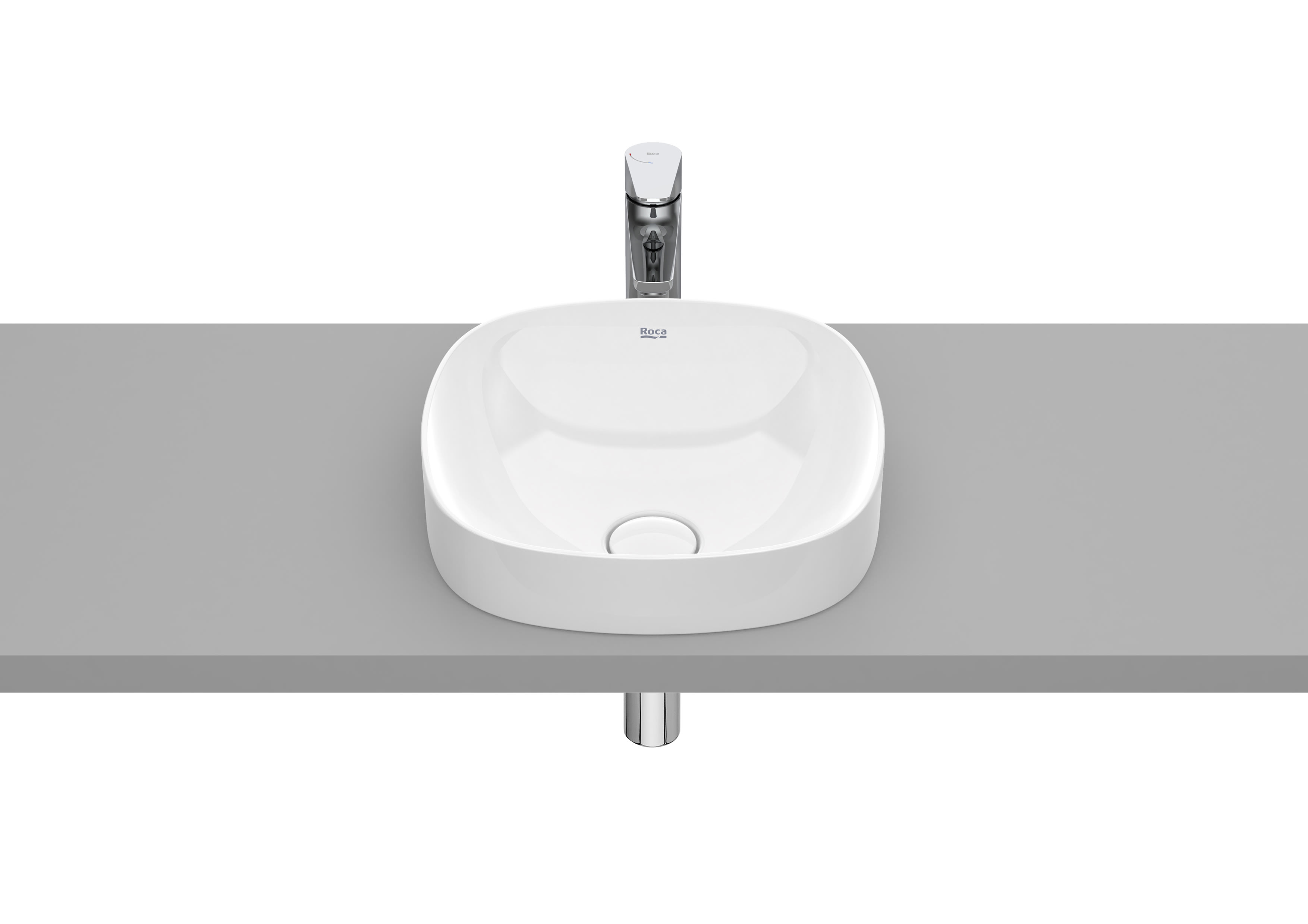 SOFT - In countertop FINECERAMIC® basin - White