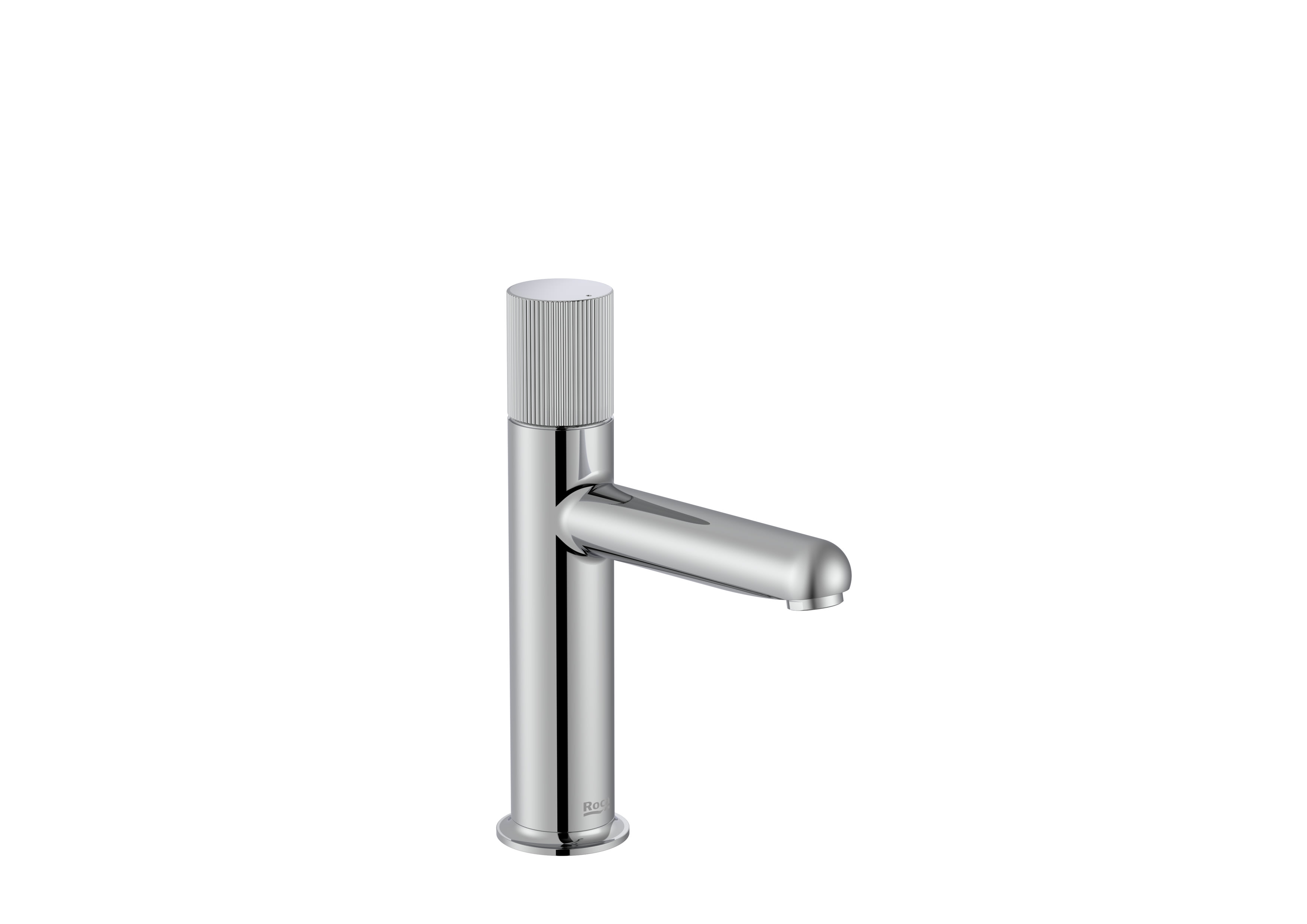 Basin mixer smooth body with Stripe handle. S-SIZE - Chrome