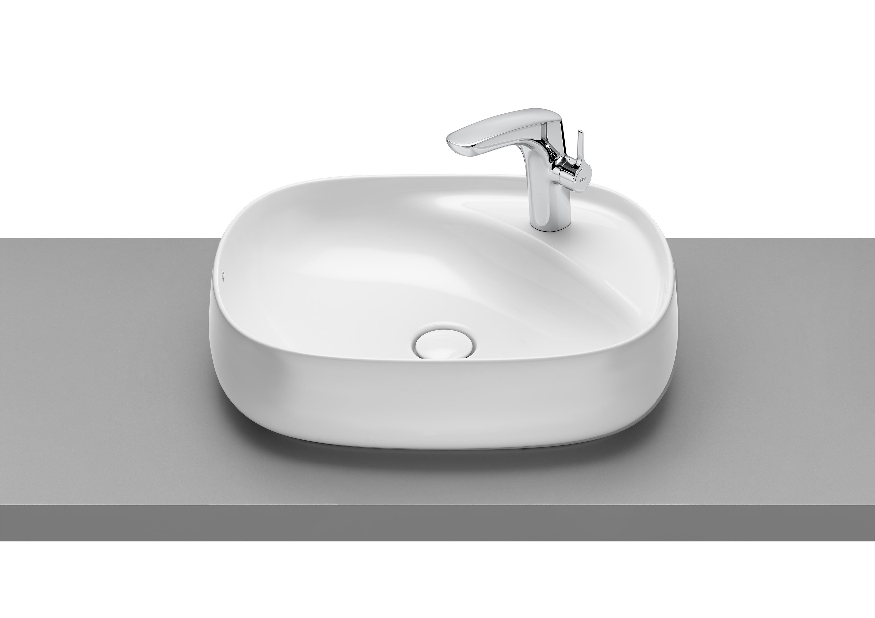 Over countertop FINECERAMIC® basin - White