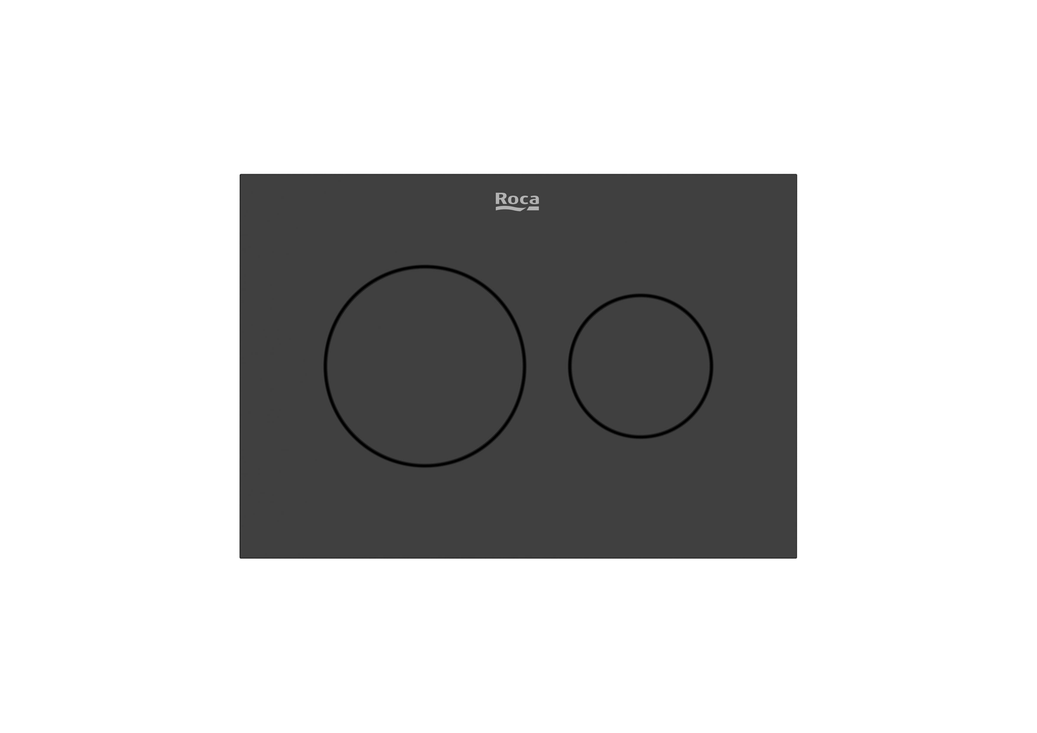 PS3 (DUPLO S) - Dual flush operating plate for concealed cistern. Cable technology. No tools required for installation. - Matt black