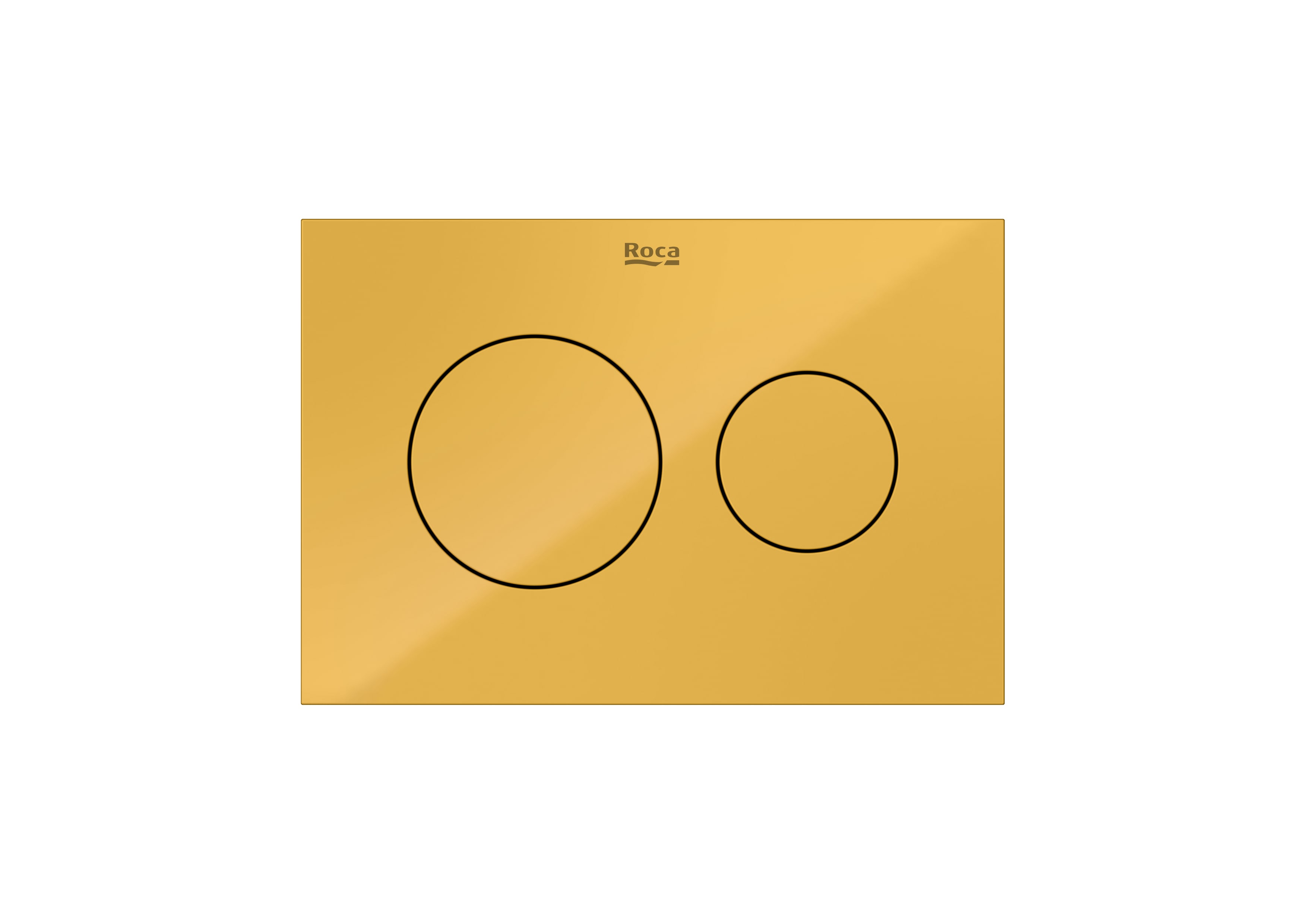 PS3 (DUPLO S) - Dual flush operating plate for concealed cistern. Cable technology. No tools required for installation. - Honey Yellow