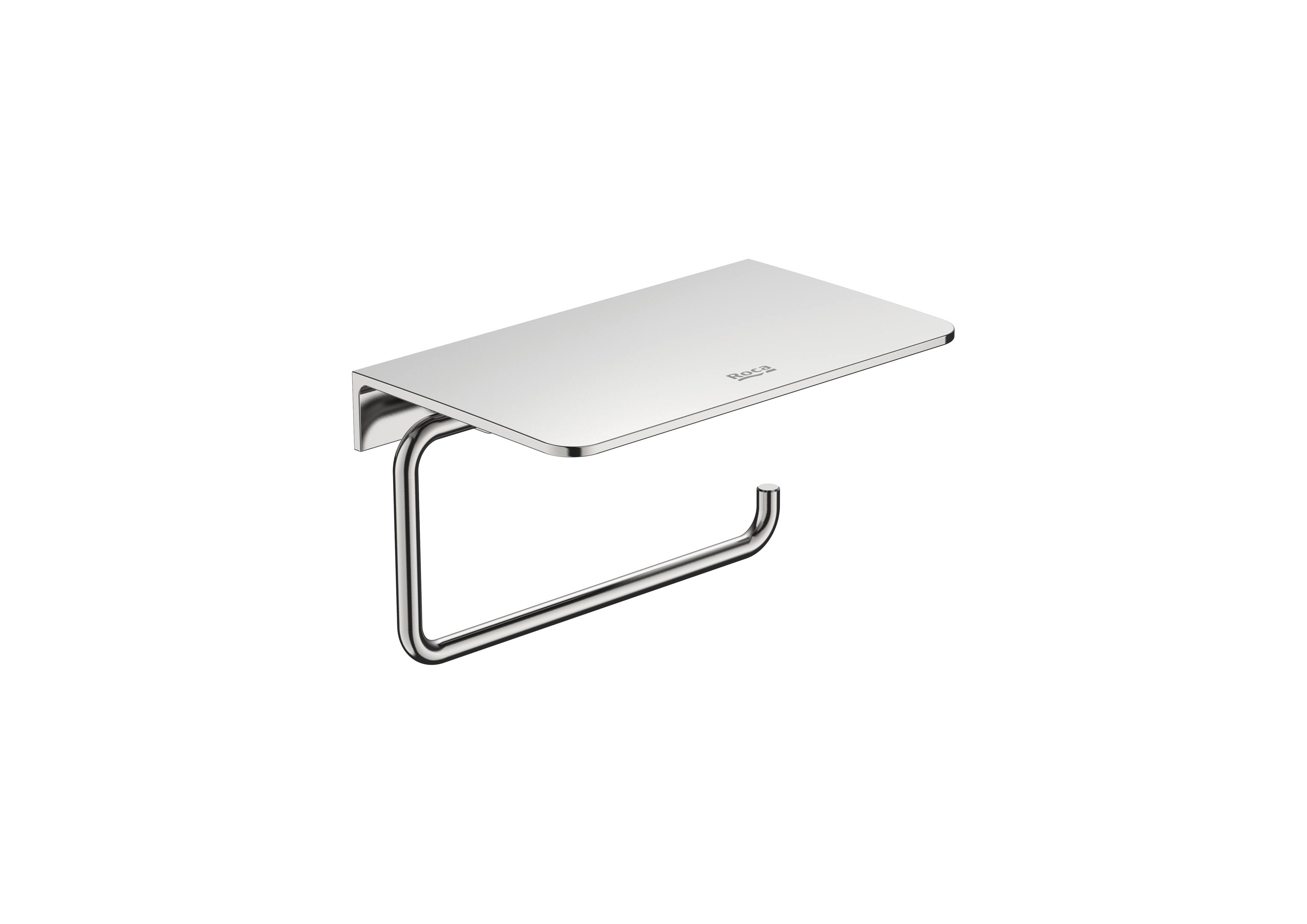 Toilet roll holder without cover - Stainless Steel Finish