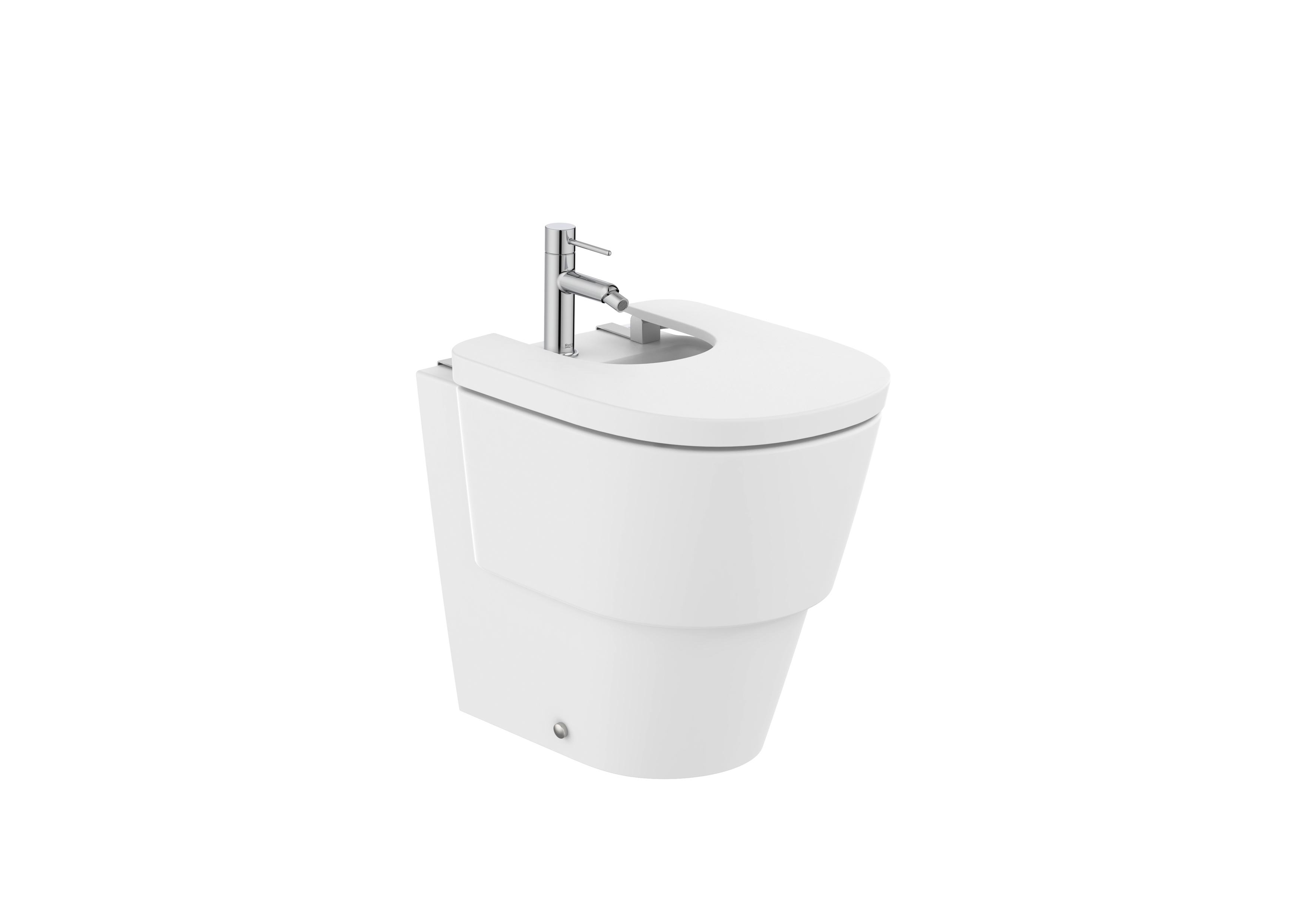 Floorstanding bidet in vitreous china - Matt White