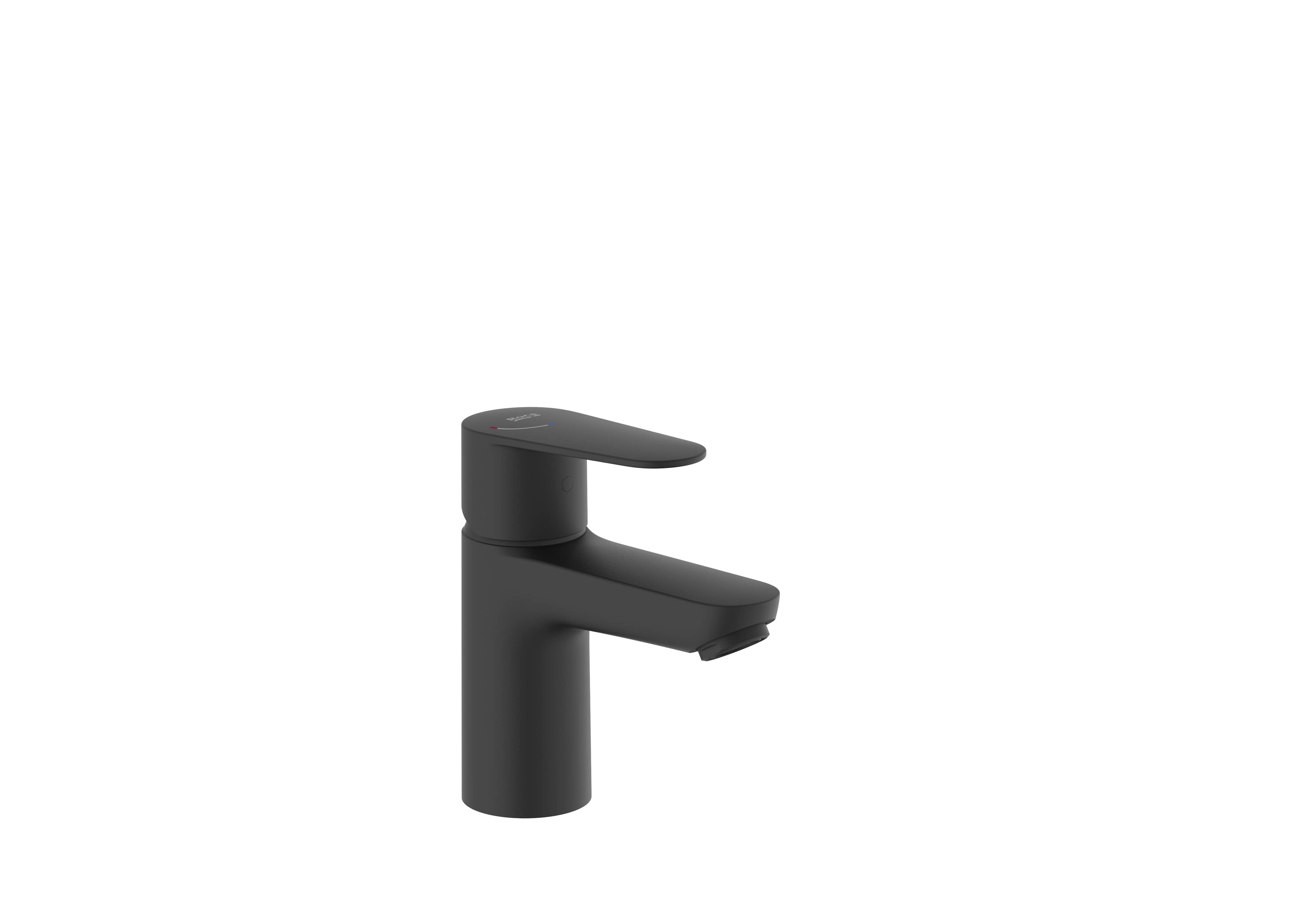 Basin mixer with flexible supply hoses with Cold Start. S-Size - Matt Black