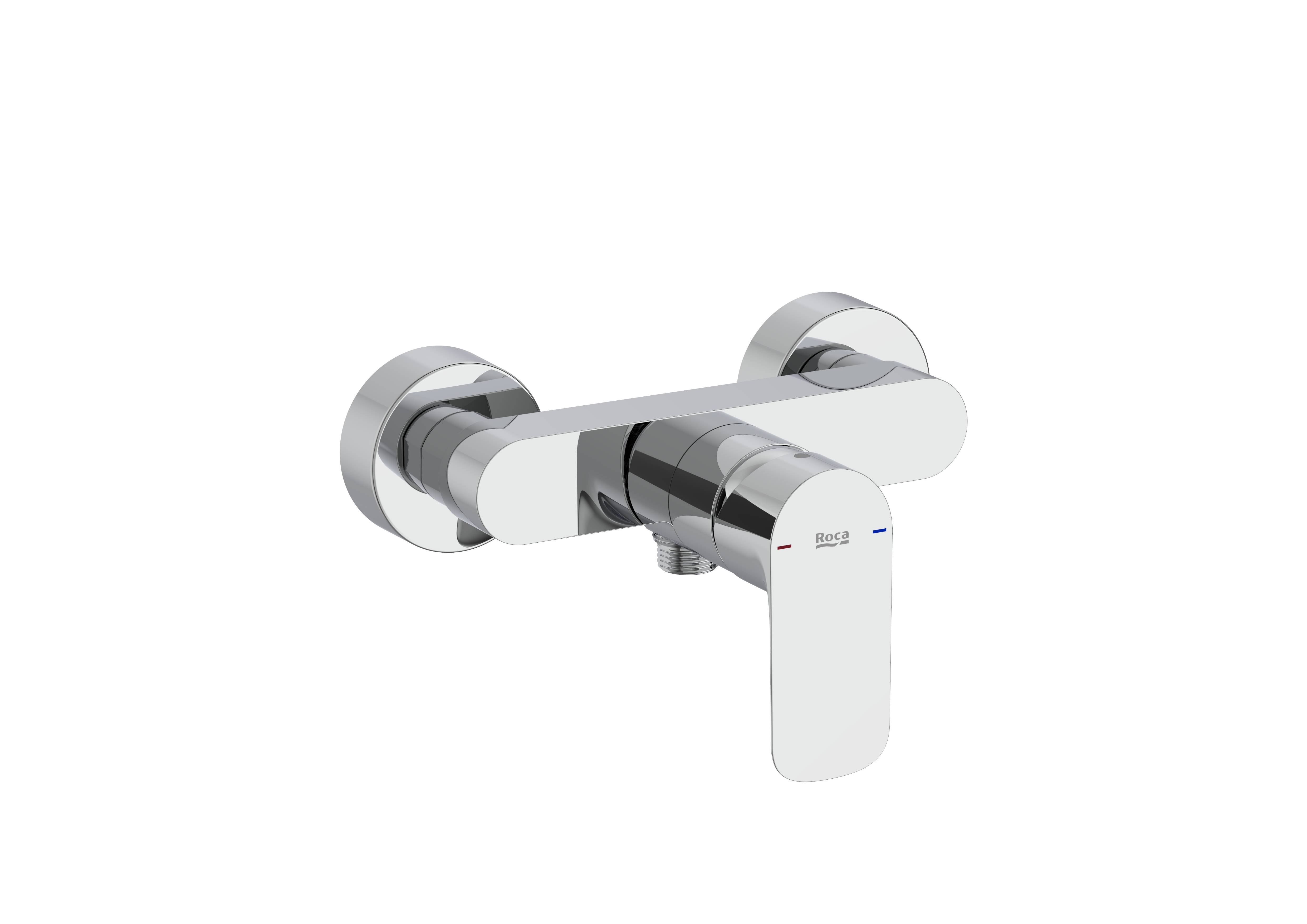 Wall-mounted shower mixer - Chrome