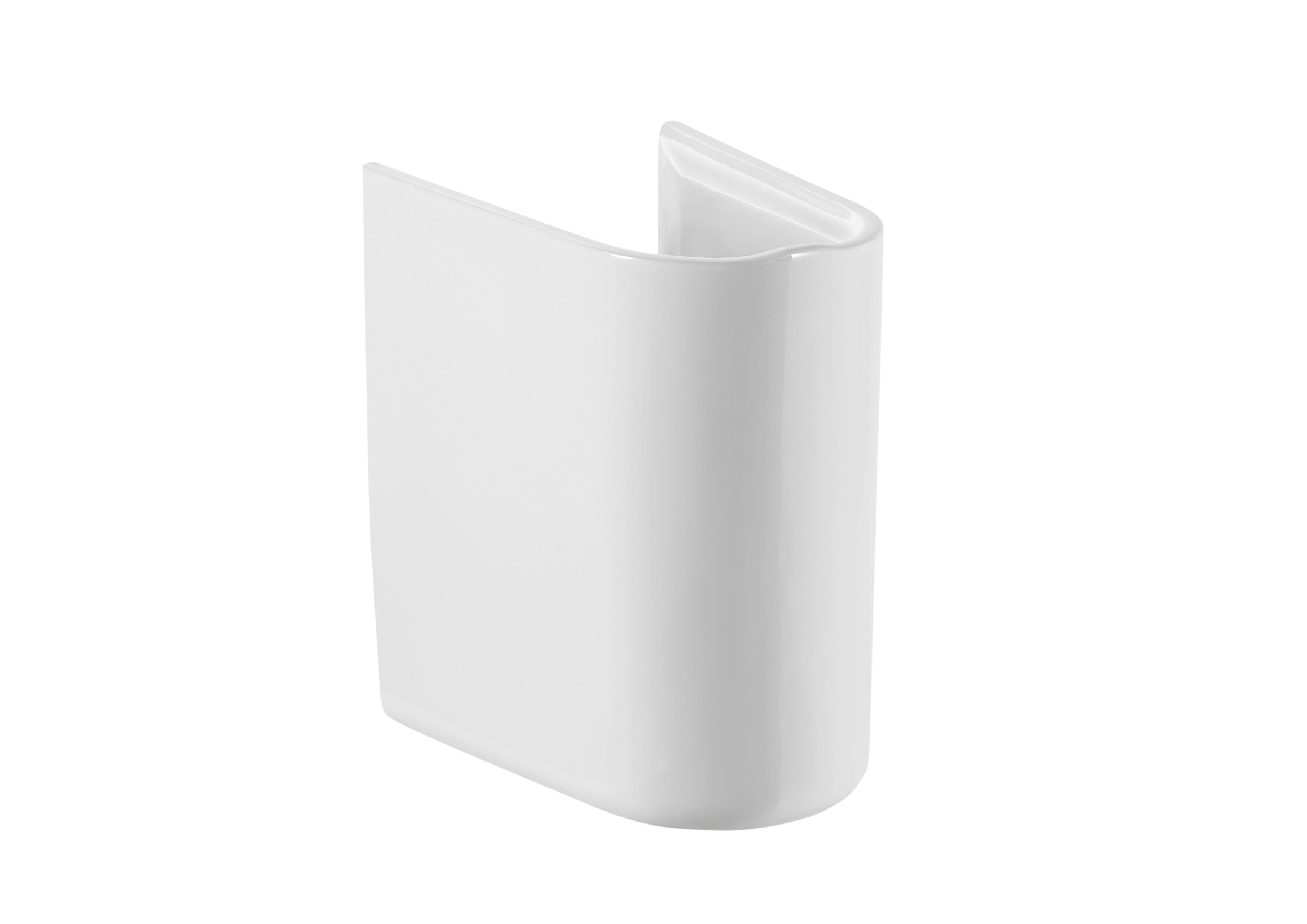 Vitreous china semipedestal for basin