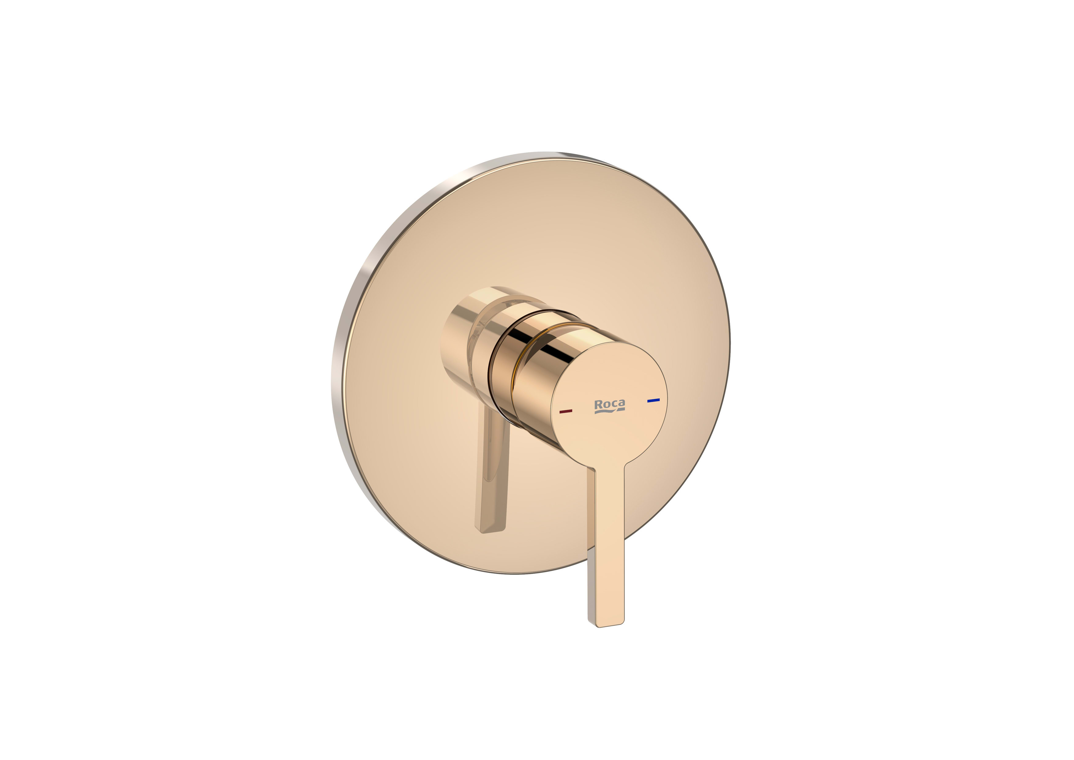 Built-in bath or shower mixer with 1 outlet Required: RocaBox A525869403 - Rose gold
