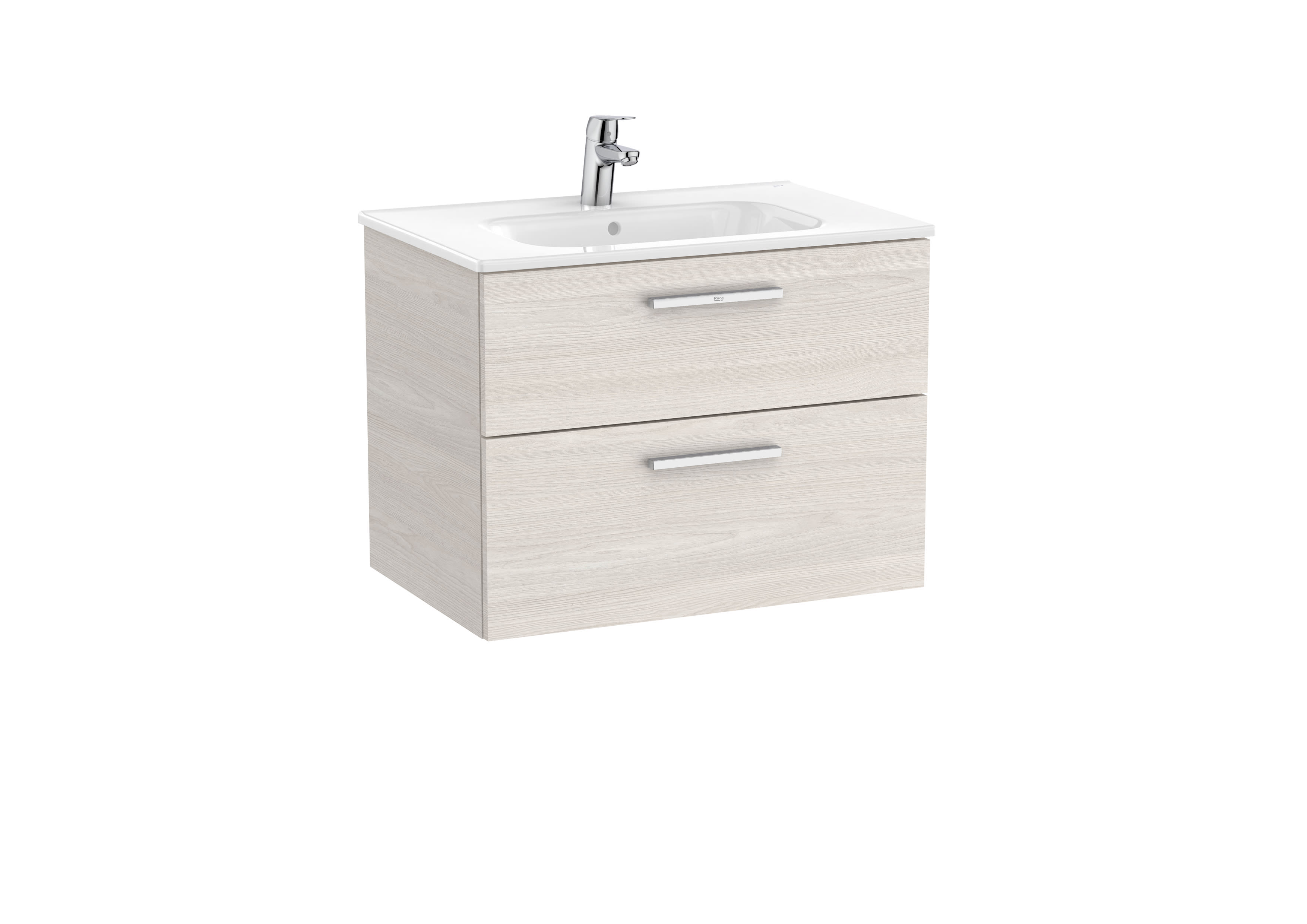 Vanity Unit with 2 drawers and basin - Nordic Ash