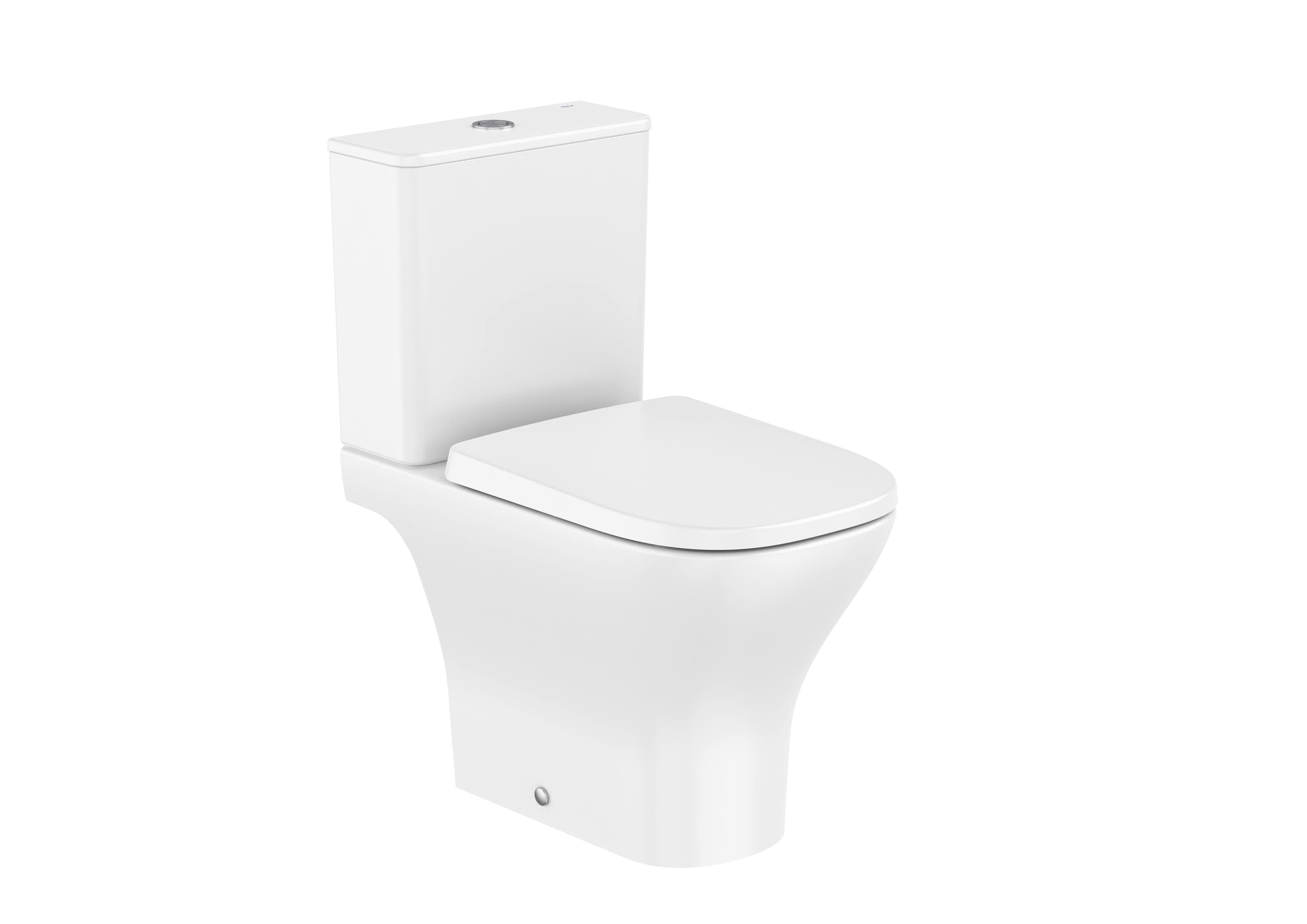 Open Back Closed Coupled Toilet with Roca Rimless® Vortex (Pan Only)