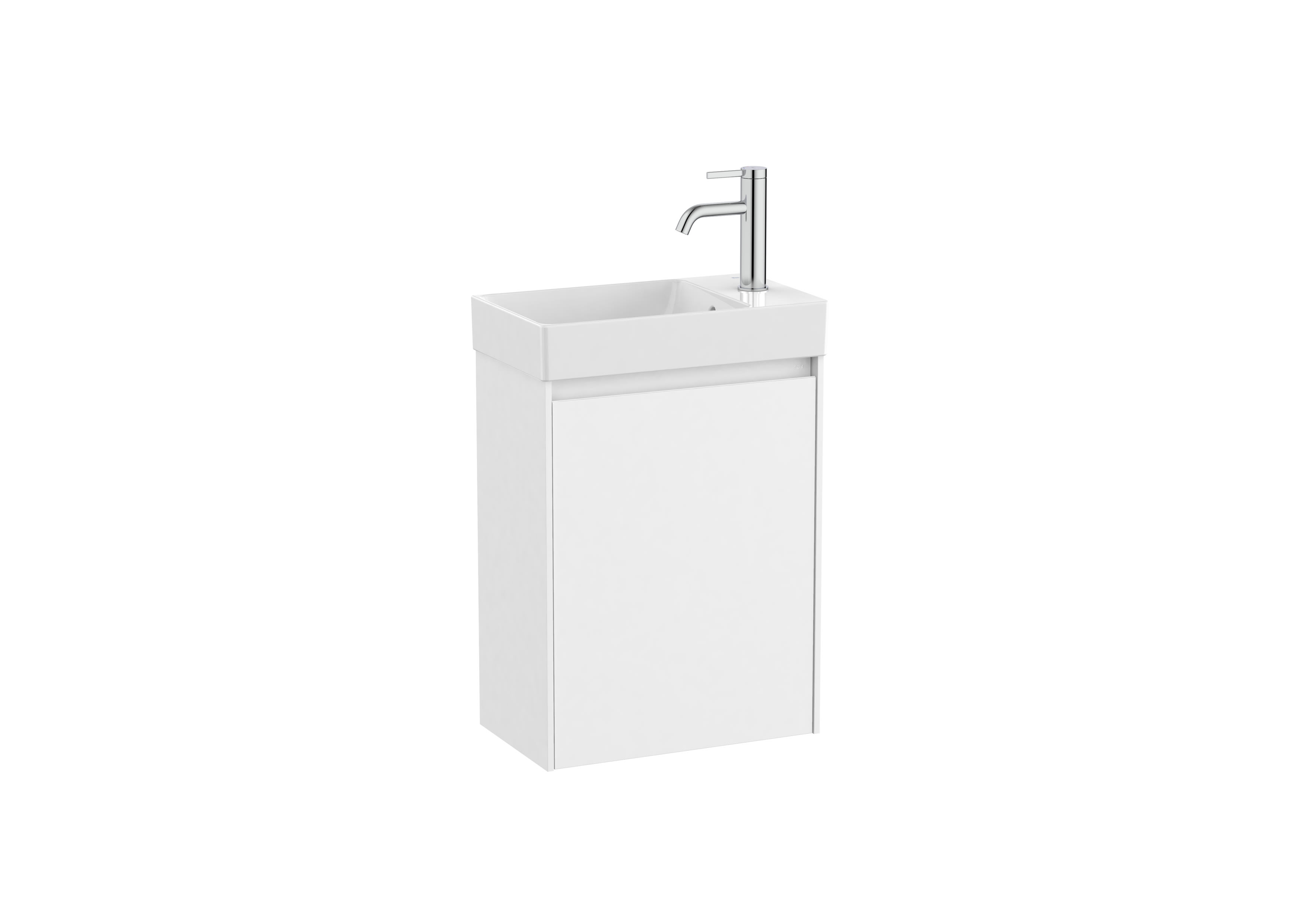 Unik (compact base unit with one door and basin) - Matt White