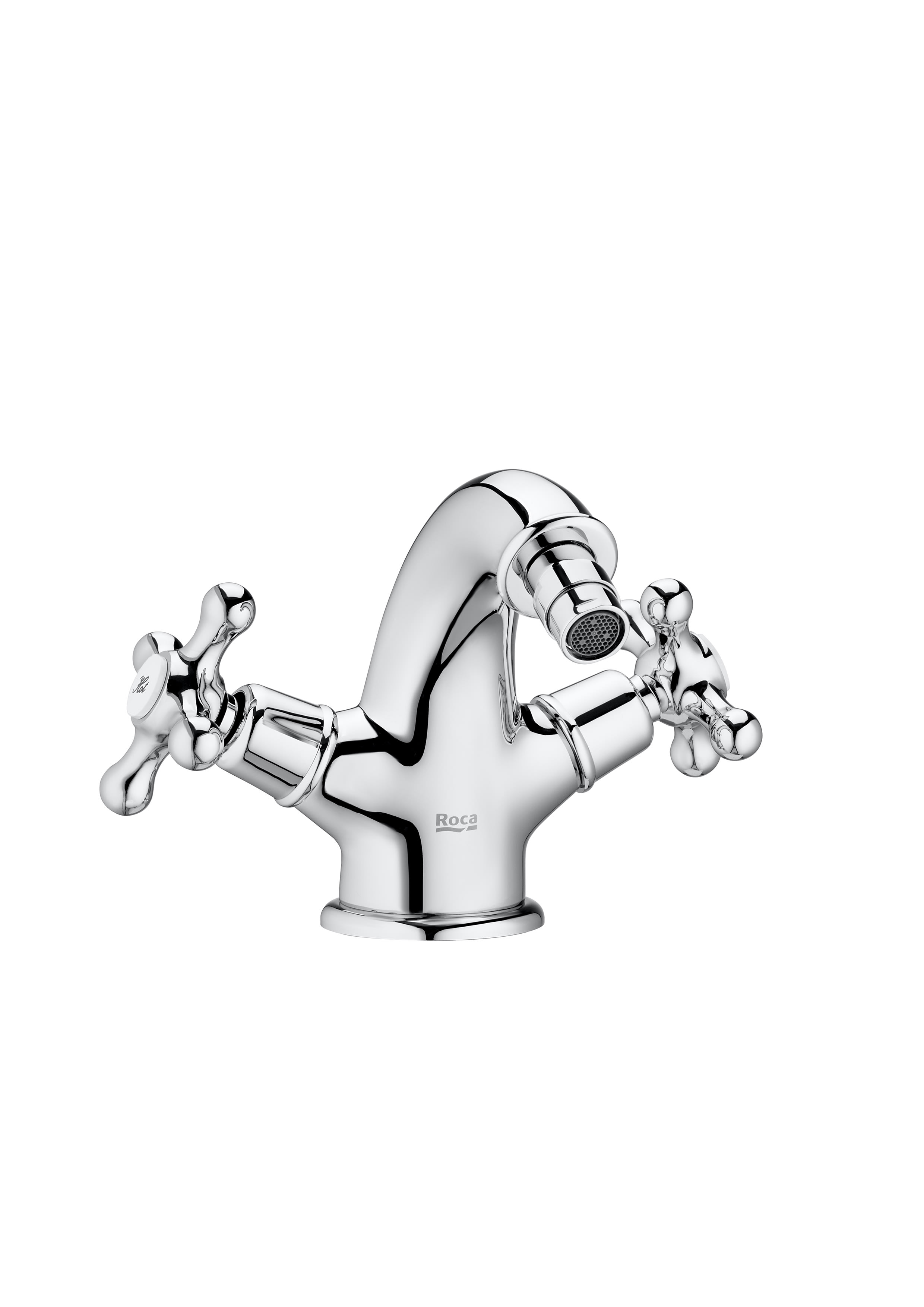 Bidet mixer with click clack waste