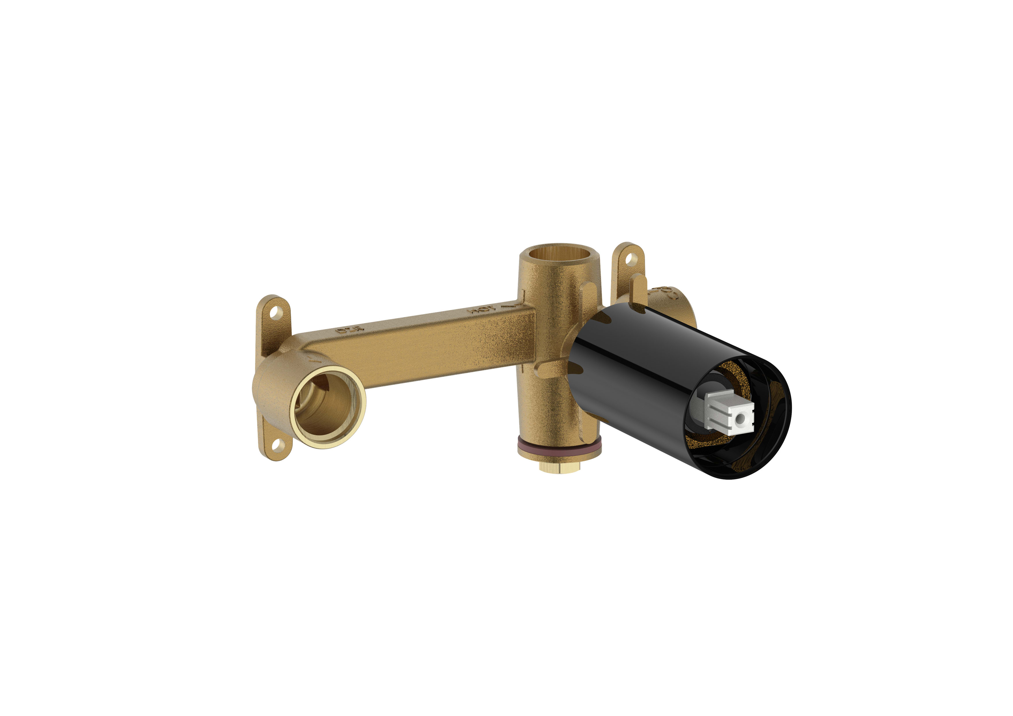 Built-in body for basin mixer - Titanium black