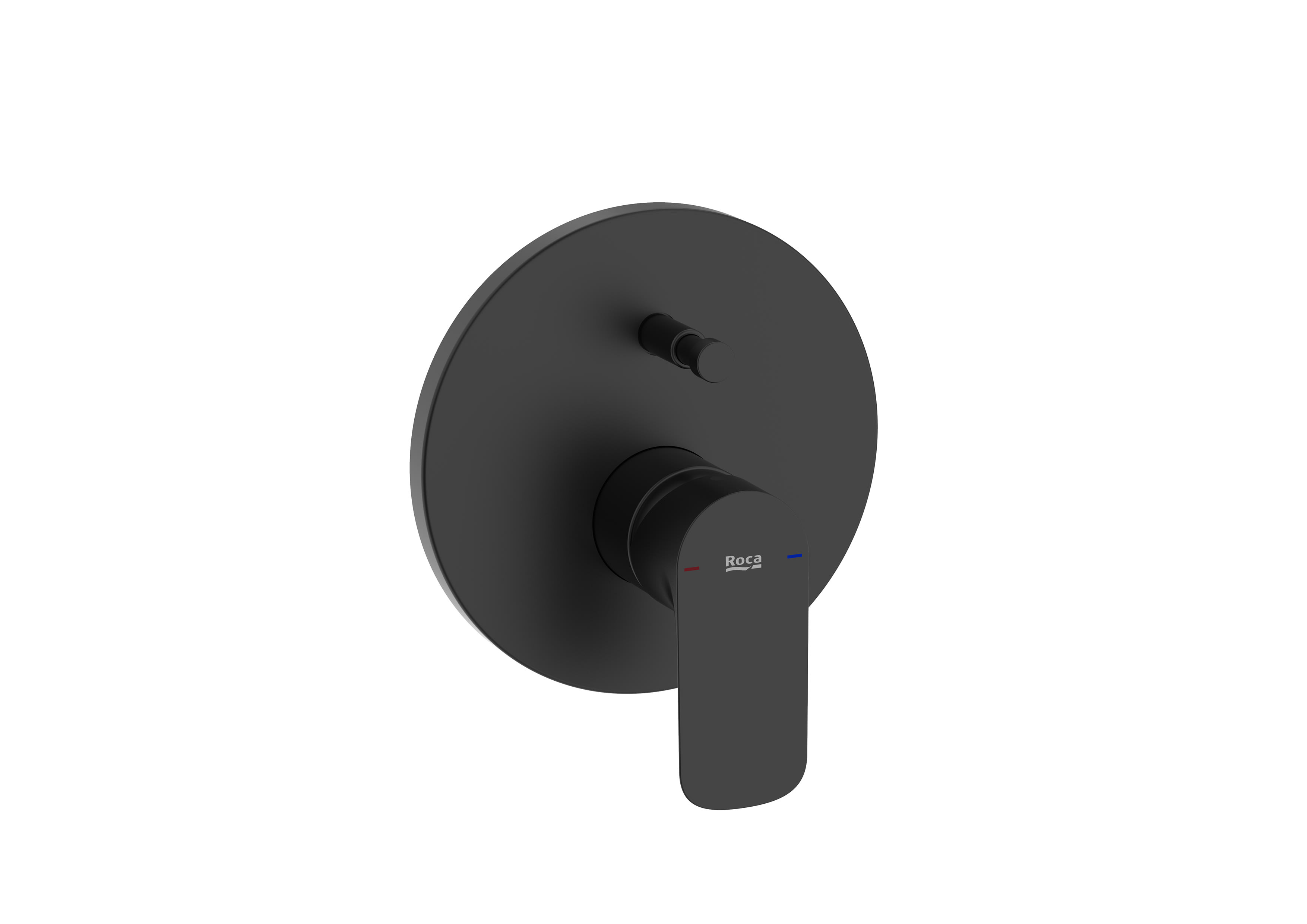 Built-in bath-shower mixer with automatic diverter and 2 outlets - Matt Black
