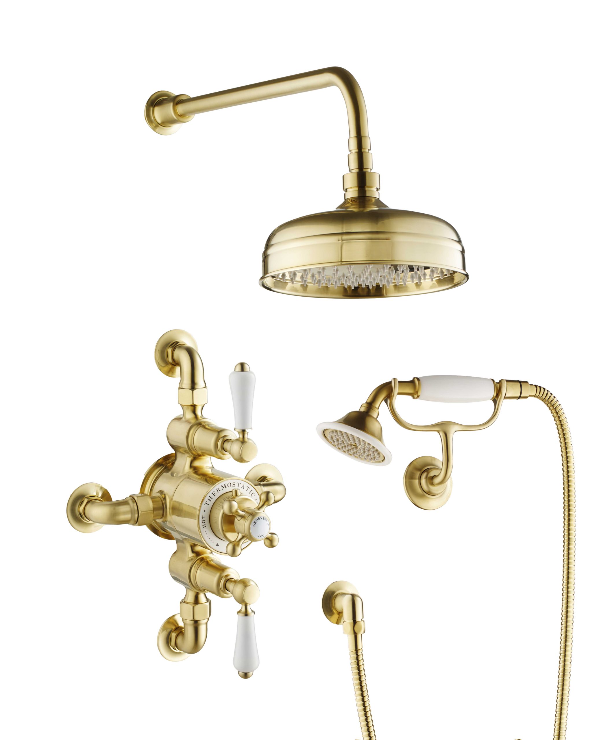 JTP - Grosvenor Exposed Thermostatic valve with 2 outlets