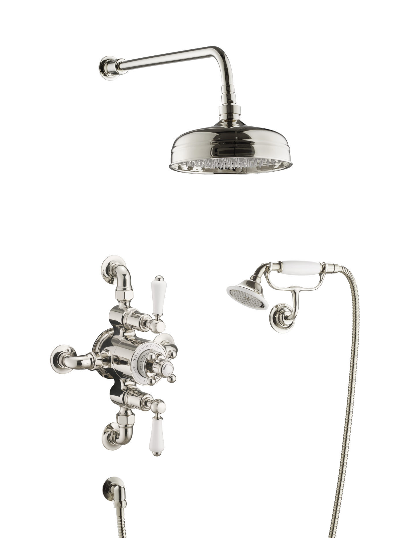 JTP - Grosvenor Exposed Thermostatic valve with 2 outlets