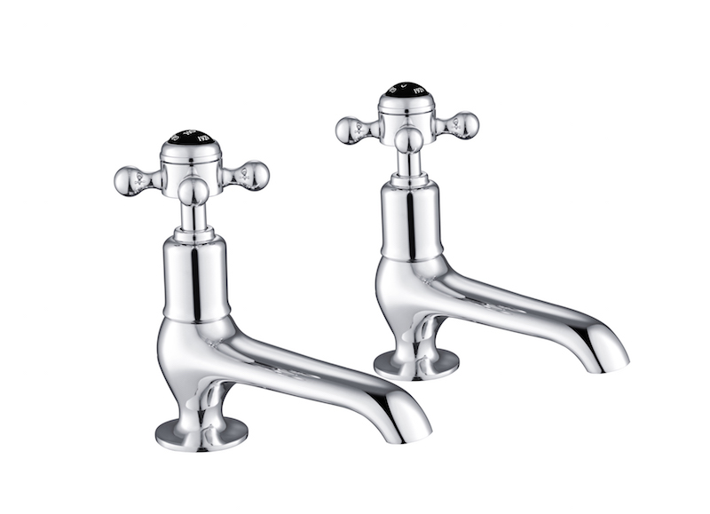 Grosvenor Black – Cross Long Nose Basin Taps GB76011