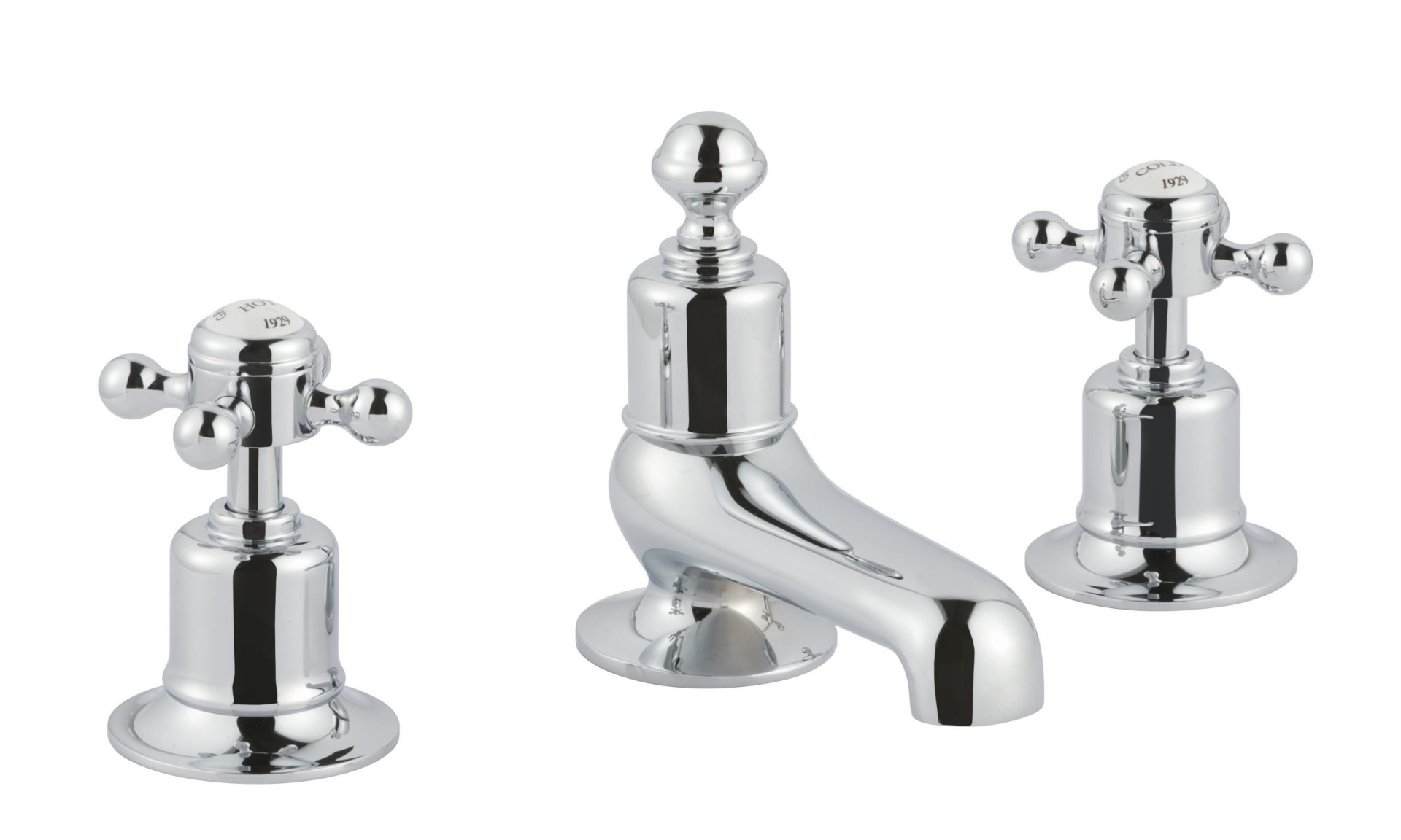 JTP - Grosvenor Cross 3 Hole Deck Mounted Bath Filler 76095