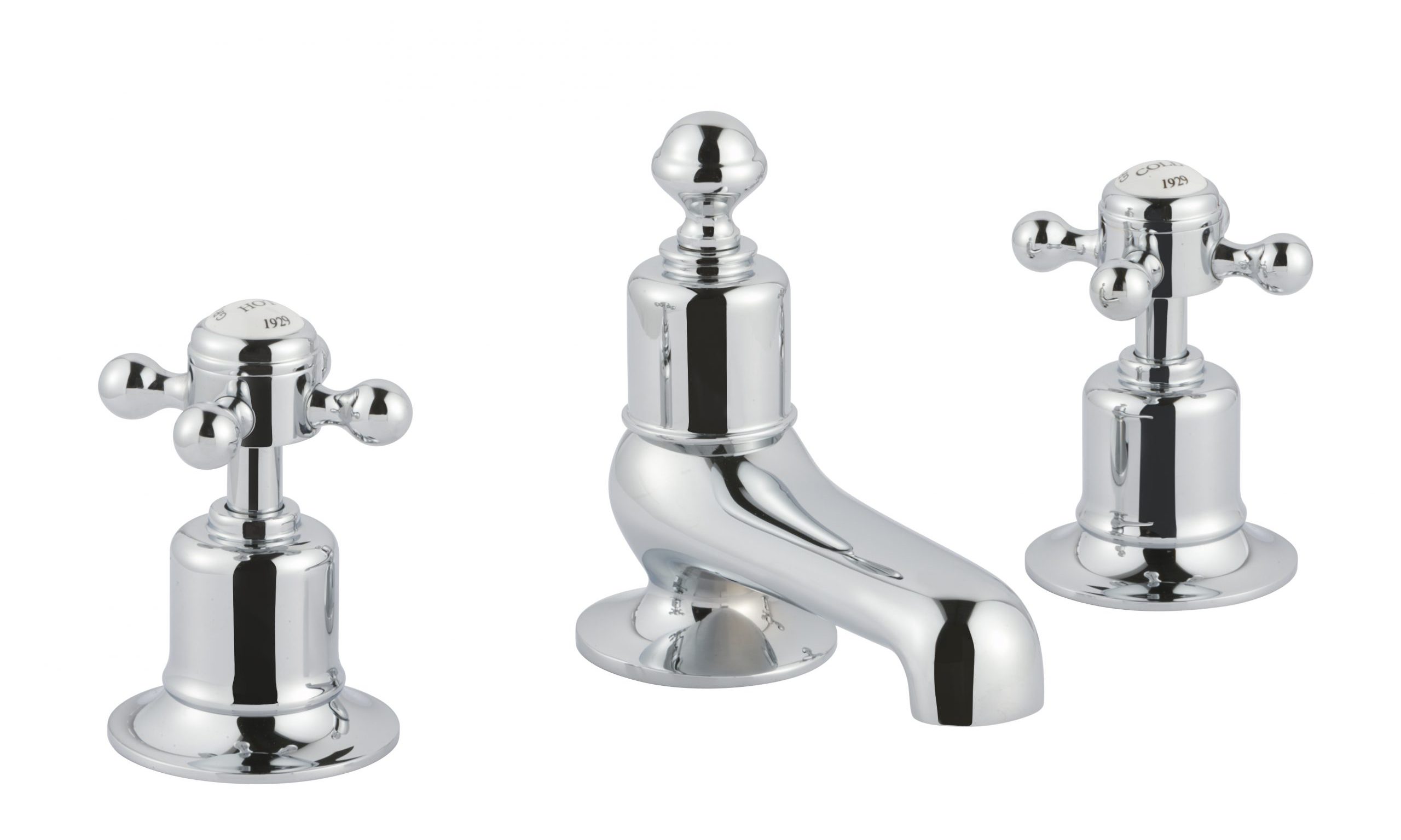 JTP - Grosvenor Cross 3 Hole Deck Mounted Bath Filler