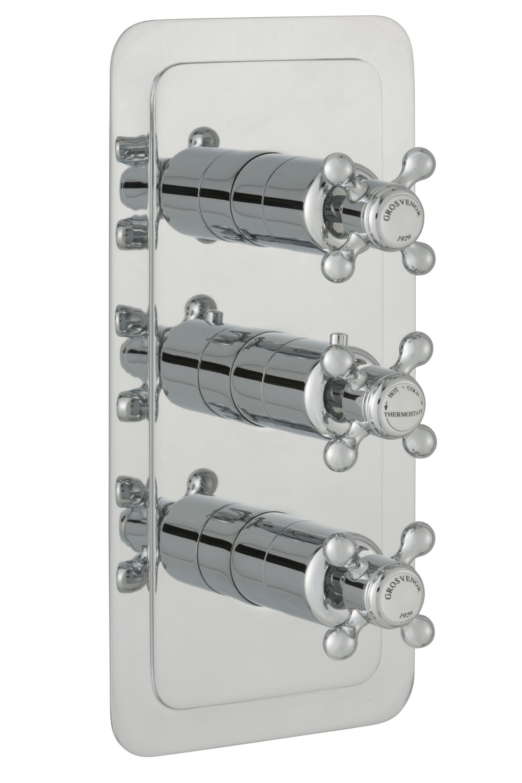 JTP - Grosvenor Cross Thermostatic 3 Outlet Shower Valve