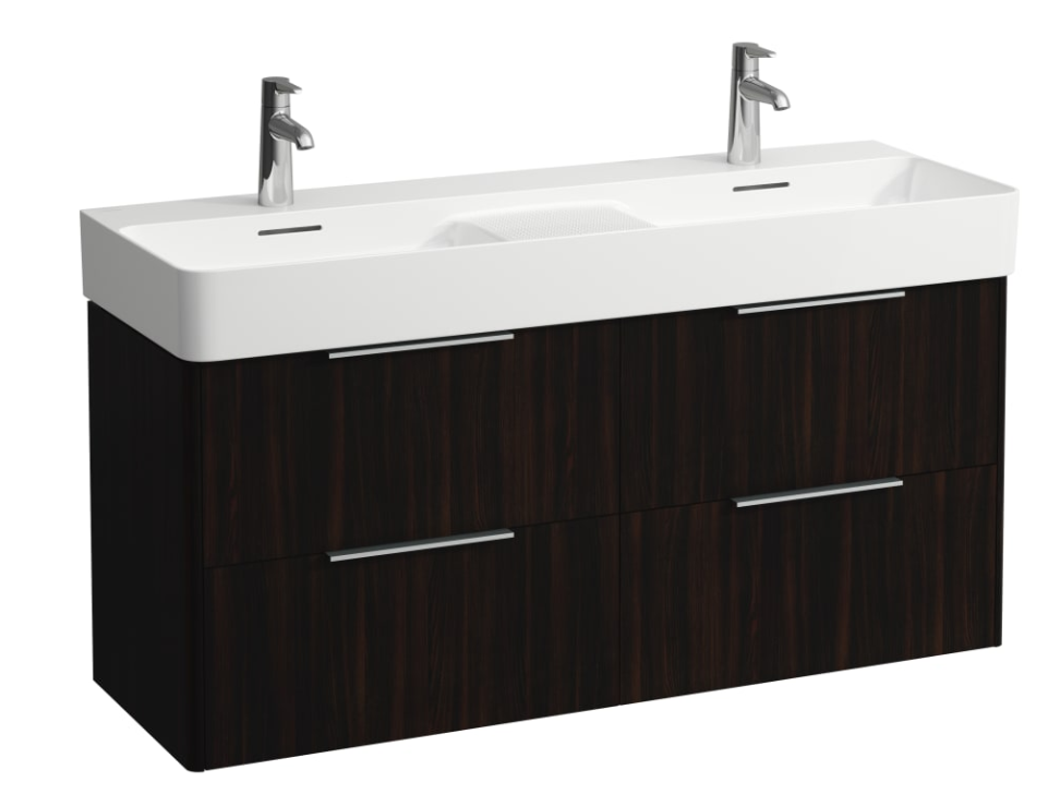 BASE Vanity unit, 4 drawers - Dark Elm
