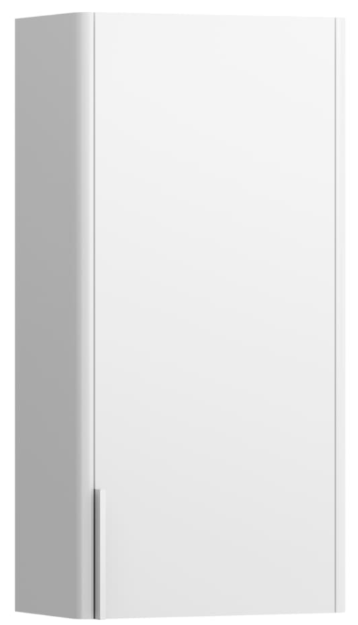 Wall cabinet, with small projection, 1 door, right hinged, design matches vanity units