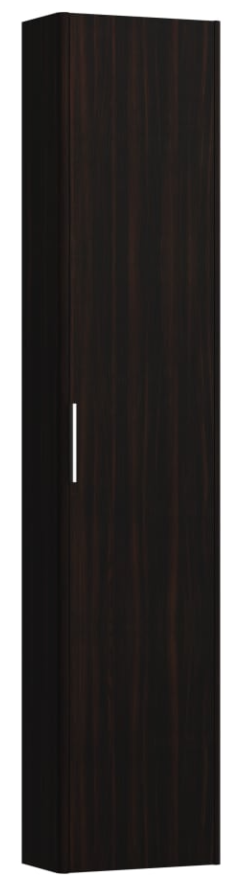 Base Tall cabinet, with small projection, 1 door, left hinged, 1 fixed shelf, 4 glass shelves, design matches vanity units