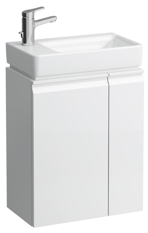 Vanity unit, 1 door, left hinged, shelf right, open-sided, matches washbasin 815955 - MULTICOLOUR