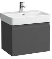 Vanity unit, 1 drawer and interior drawer, incl. drawer organiser, matches washbasin 818958 - GRAPHITE