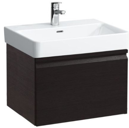 Vanity unit, 1 drawer and interior drawer, incl. drawer organiser, matches washbasin 810963- WENGE