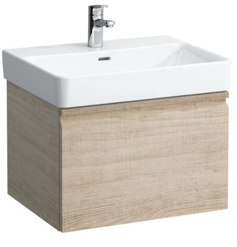 Vanity unit, 1 drawer and interior drawer, incl. drawer organiser, matches washbasin 810963 - BRIGHT OAK